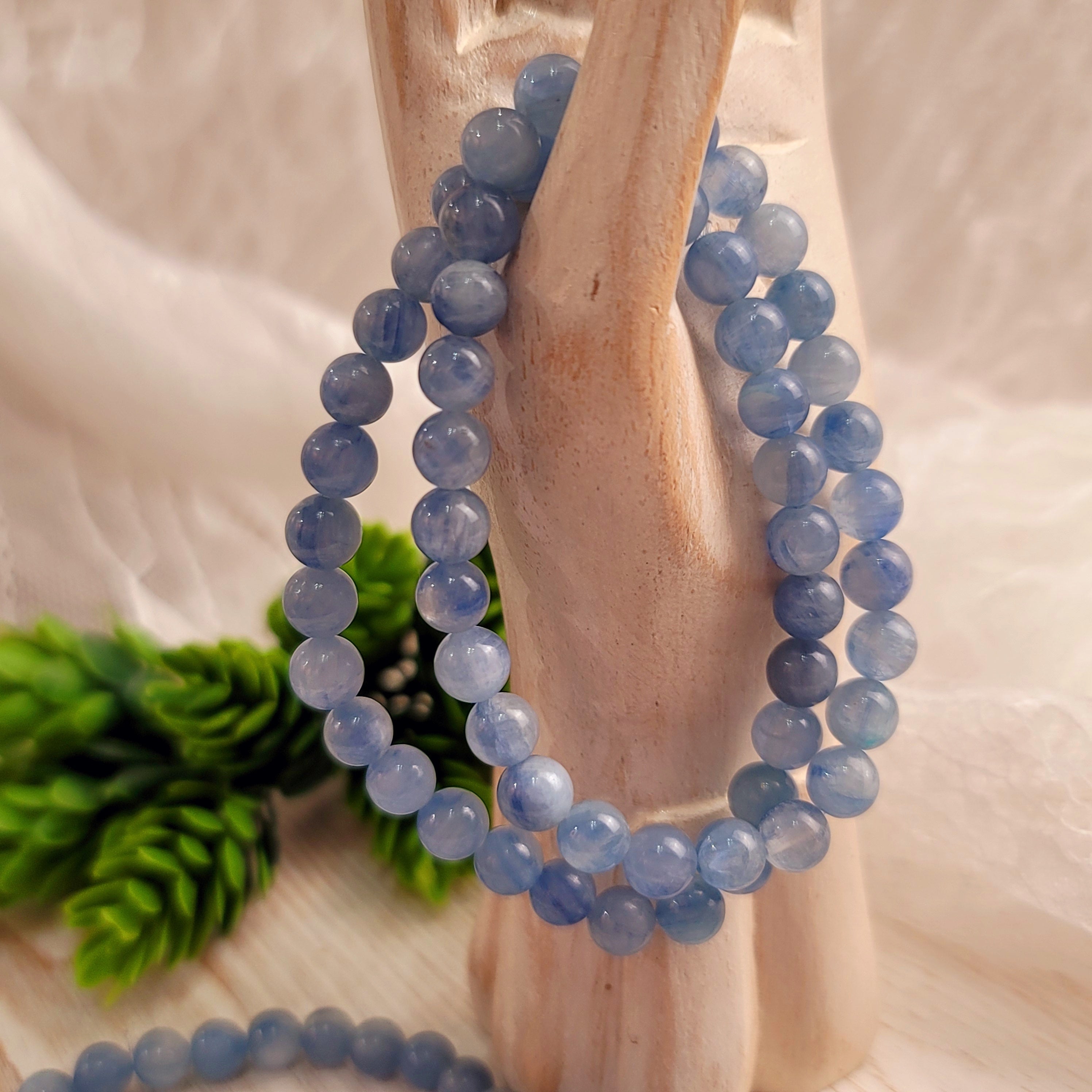 Baby Blue Kyanite Bracelet for Harmony and Overcoming Addiction