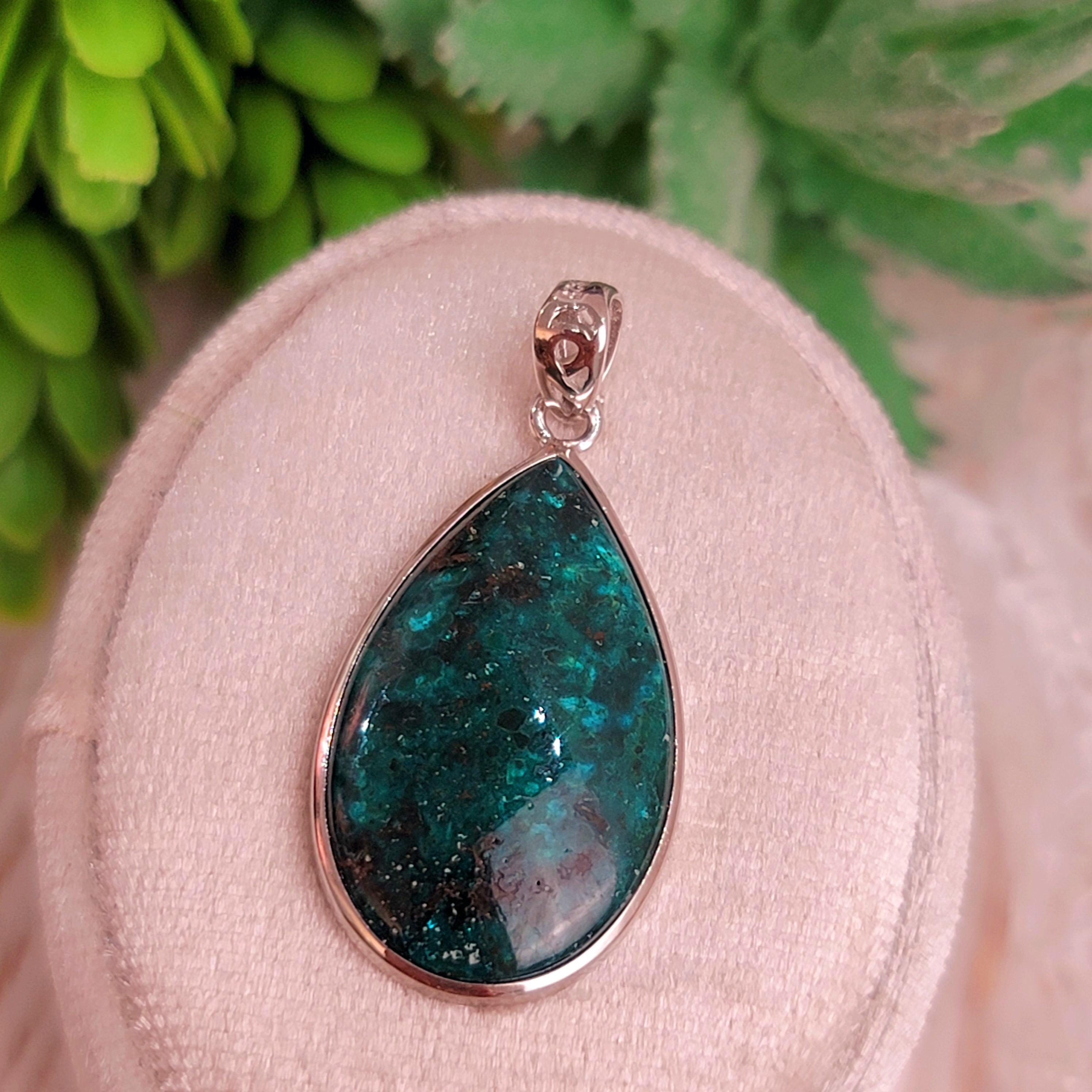 Dioptase Pendant (High Quality) for Grief, Depression and Anxiety