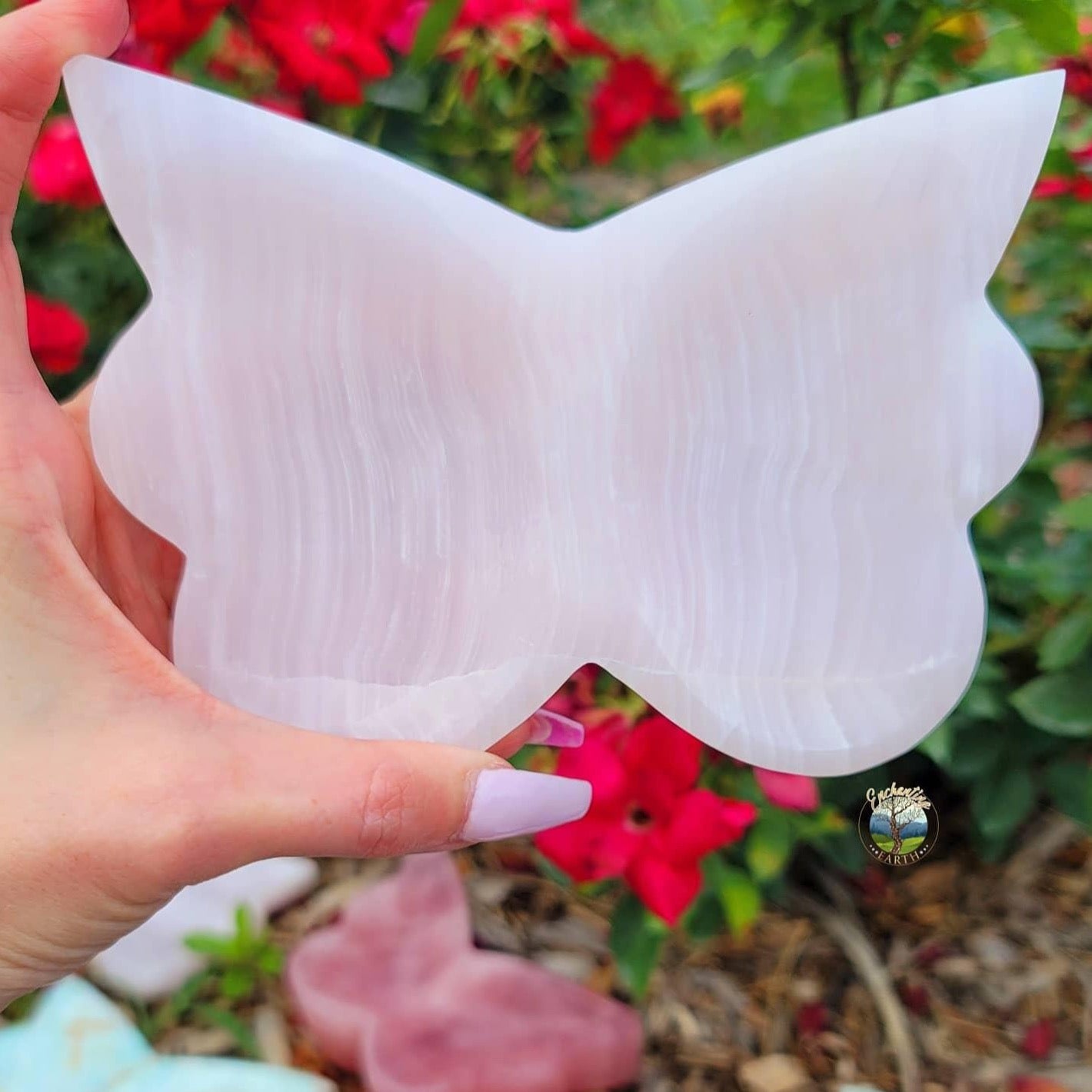 🦋Enchanting Exclusive🦋 Pink Calcite Butterfly Bowl