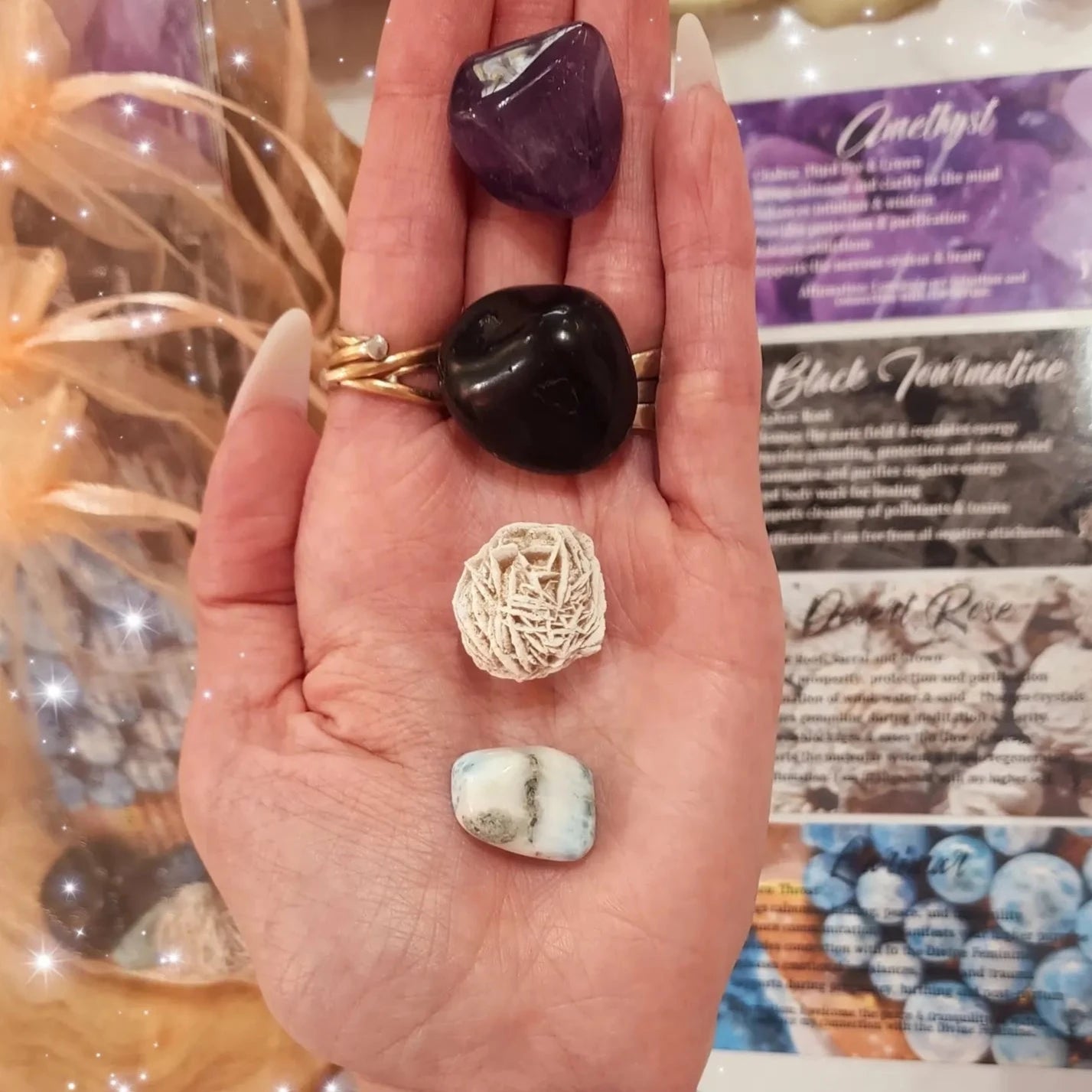 Mercury Retograde Crystal Set for Protection and Clear Communication