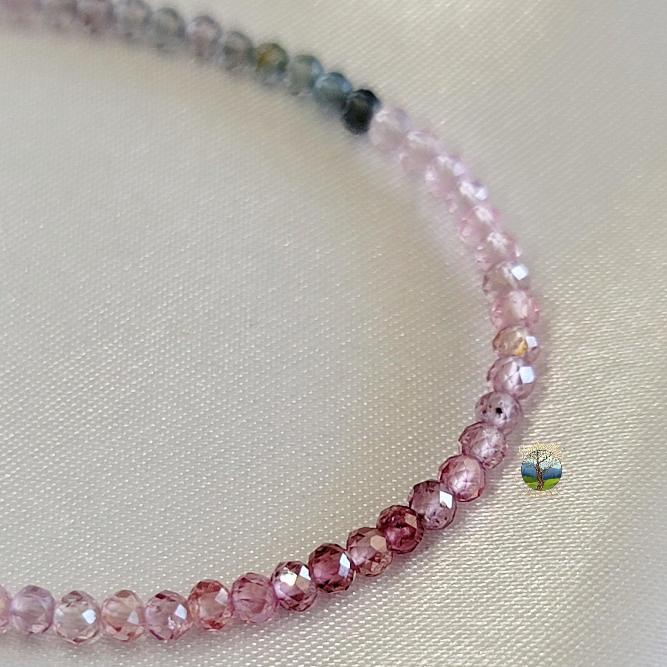 Spinel Waterfall (Cool Tone) Micro Faceted Bracelet