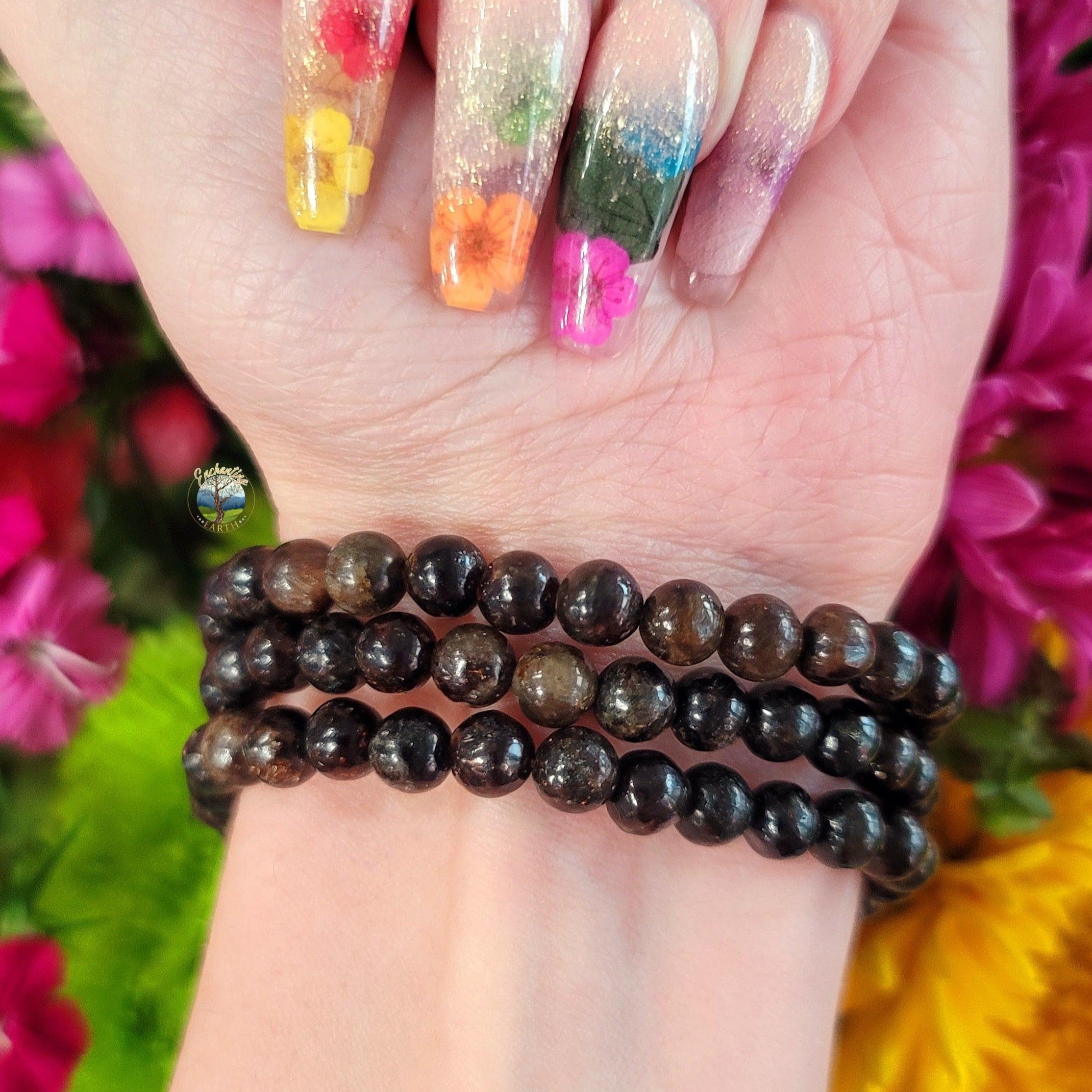 Astrophyllite Bracelet for Bravery, Light Energy and Self