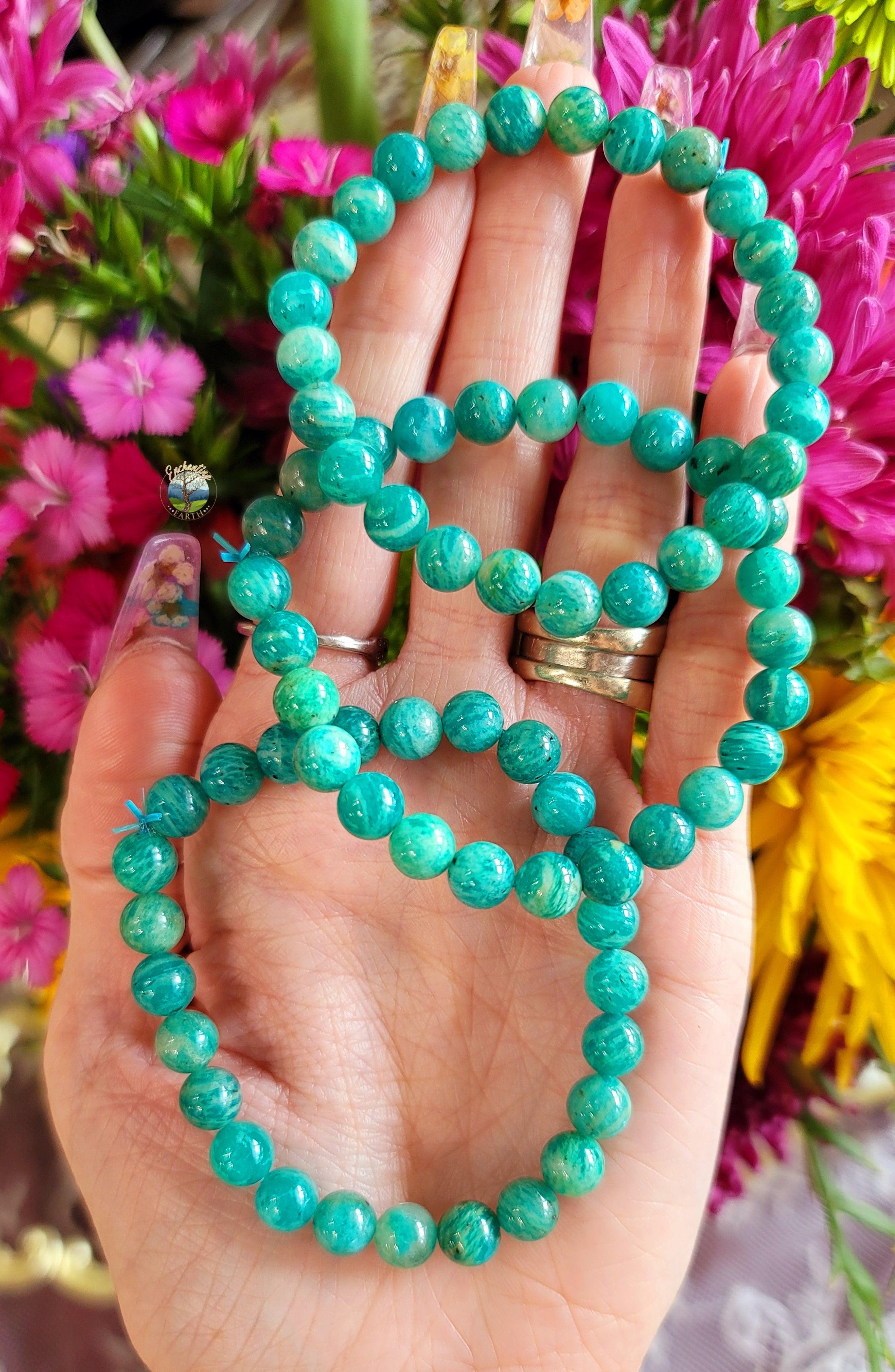Russian Amazonite Bracelet for Speaking Your Truth