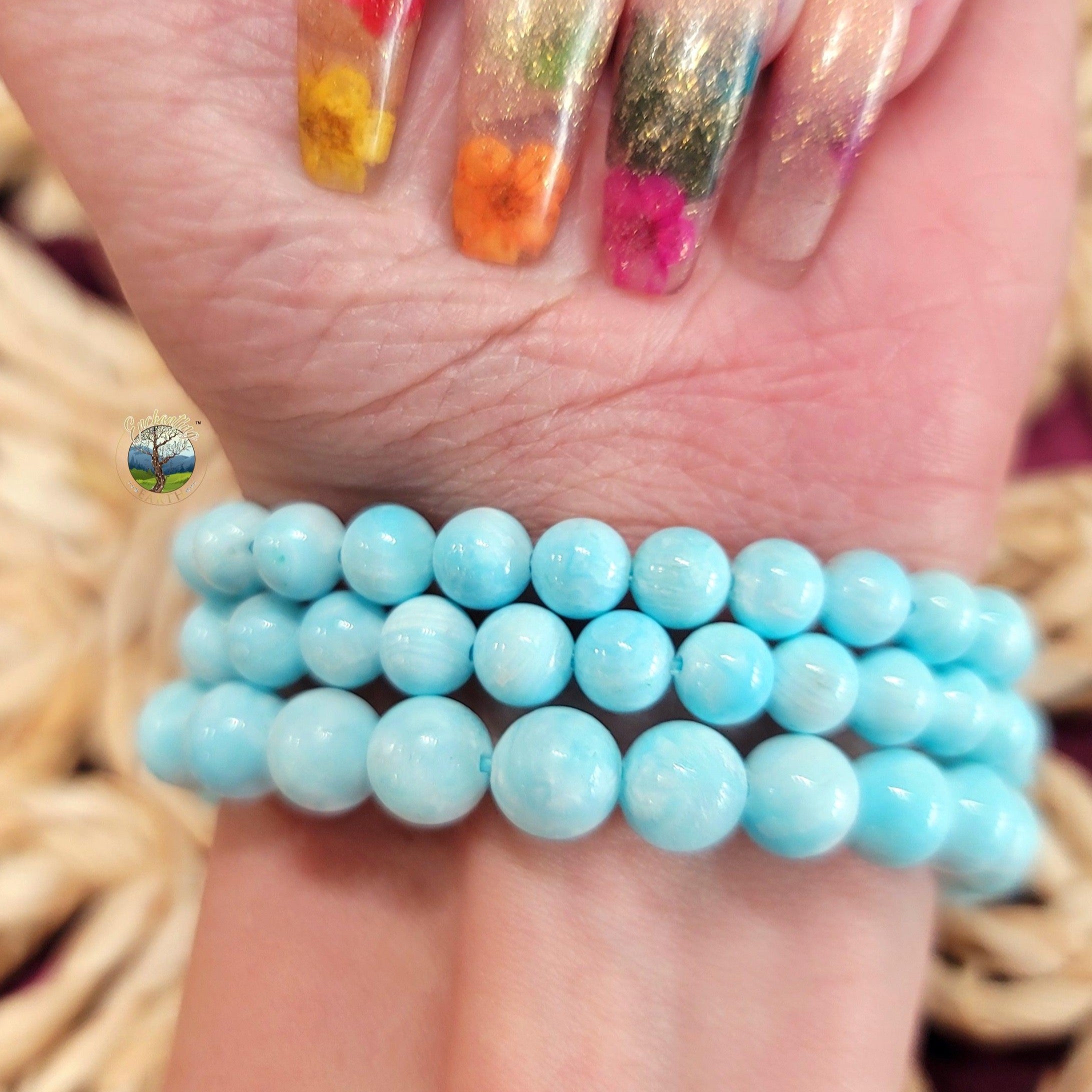 AAA Hemimorphite Bracelet for Enhanced Healing, Protection Against Malicious Intentions & Well-being