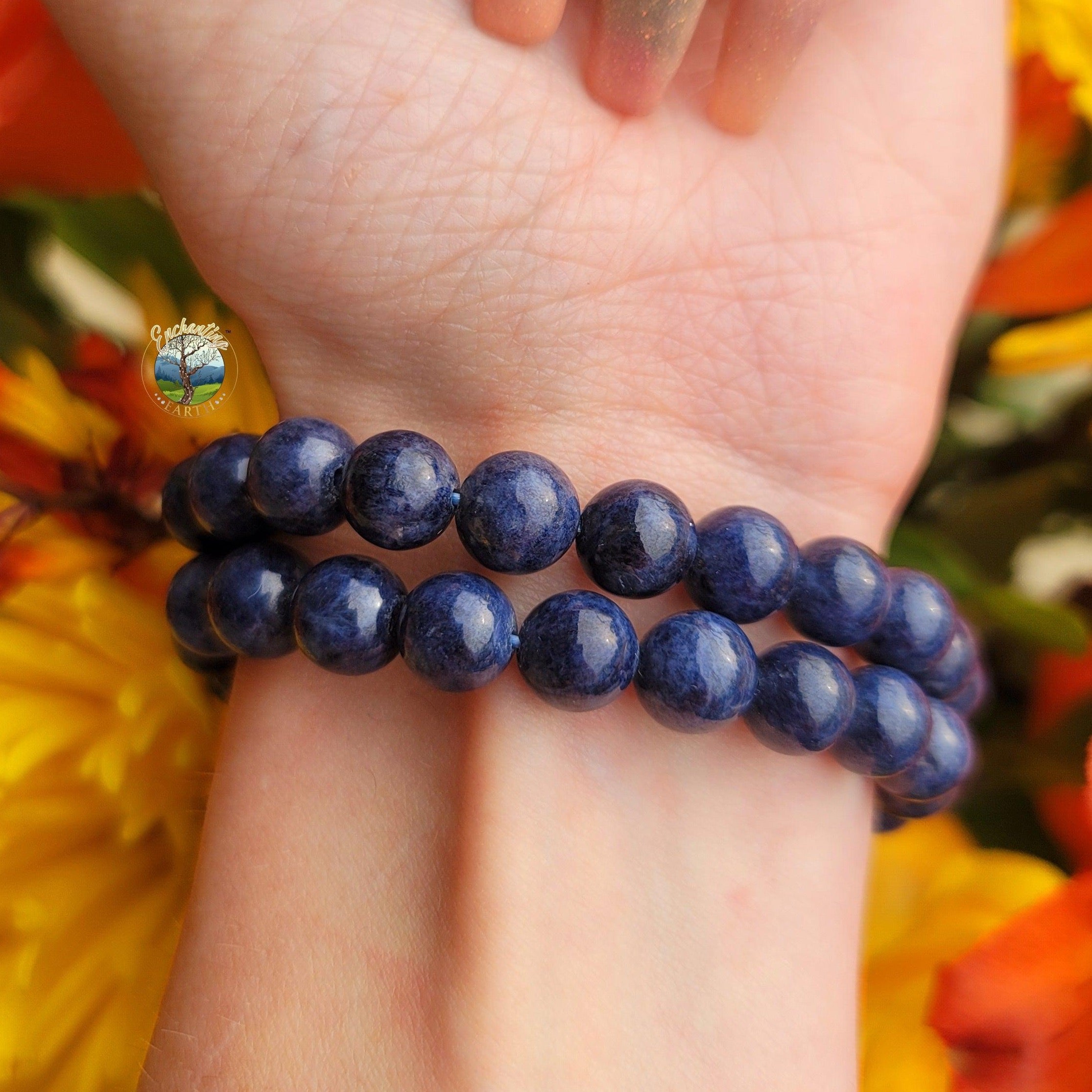 Sapphire Crystal Bracelet Blue Sapphire Bead Bracelet AAA Quality