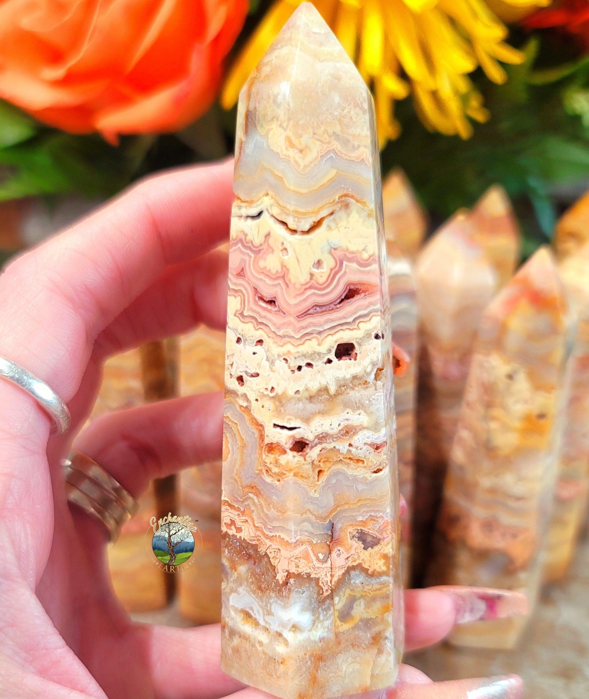 Pink Lace Agate Point