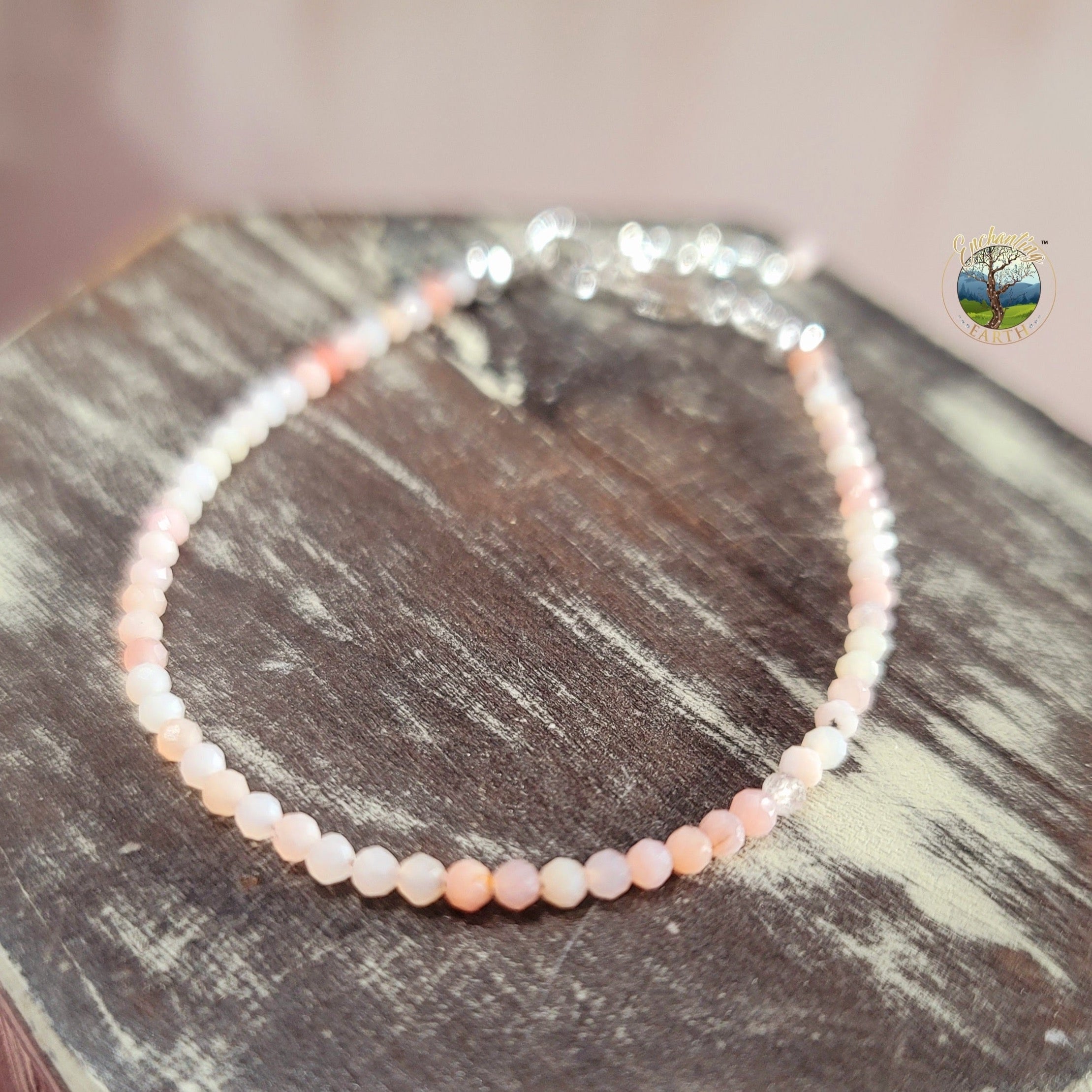 Pink Opal Micro Faceted Bracelet