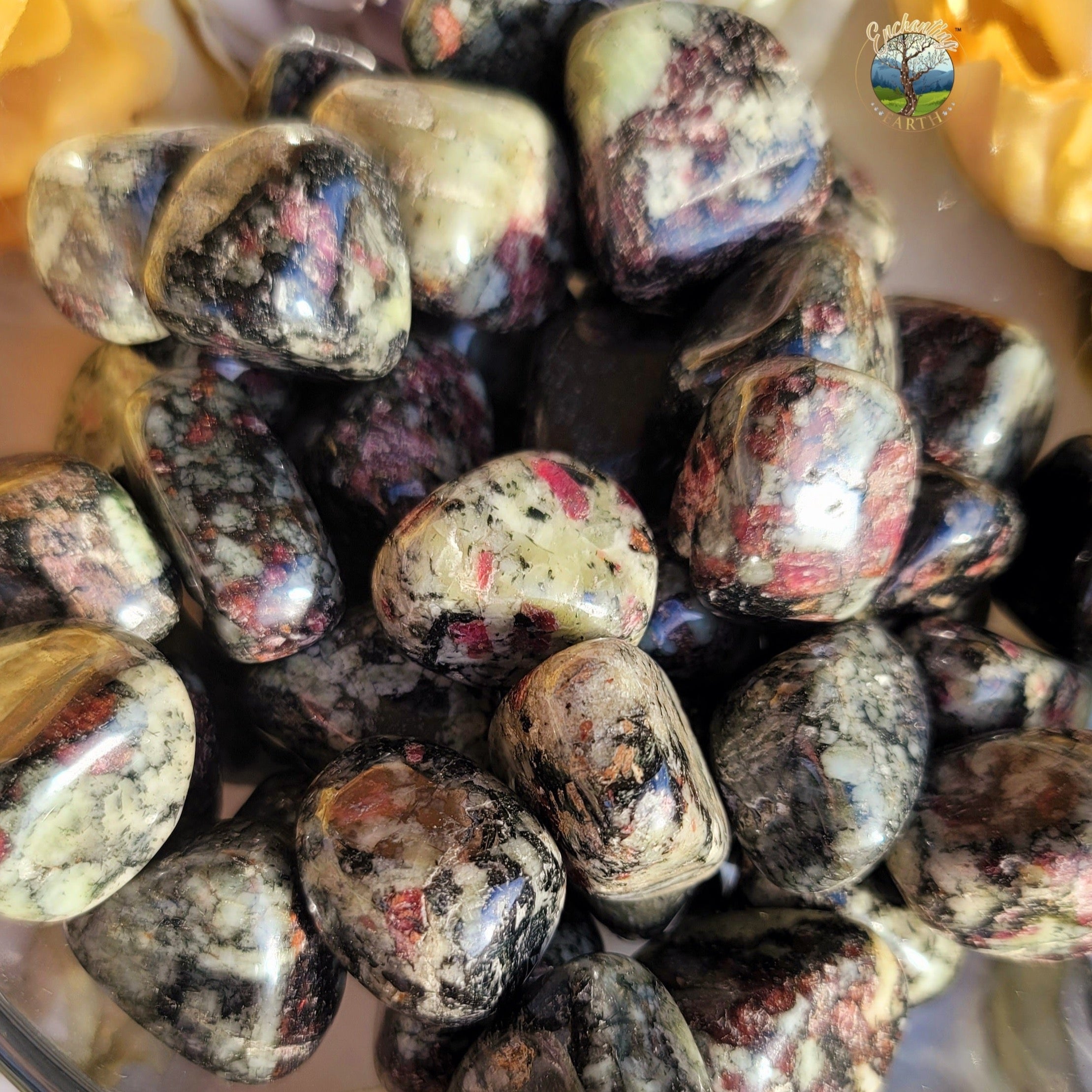 Eudialyte Tumble for Emotional Healing and Releasing Negativity