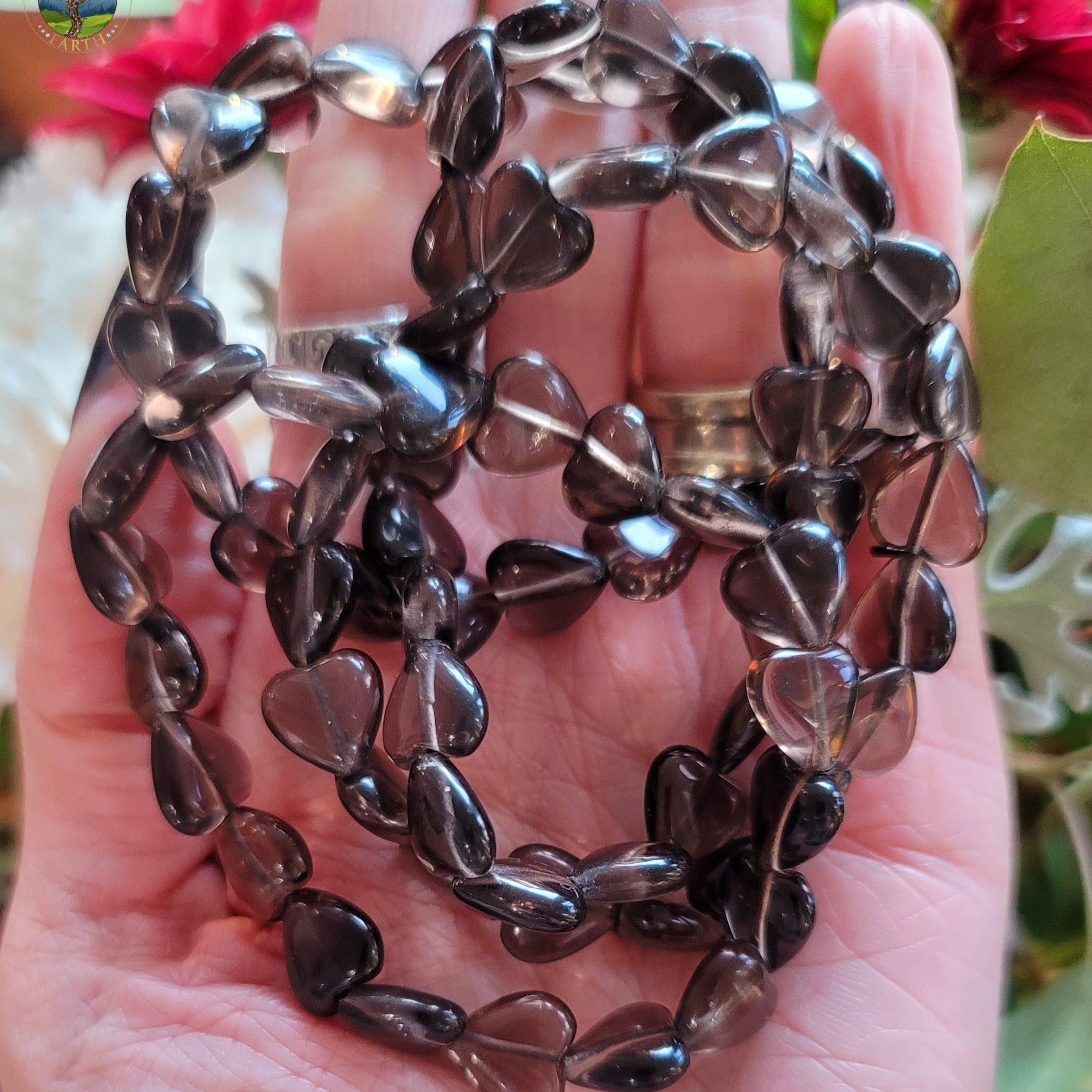 Midnight Lace Obsidian Heart Bracelet