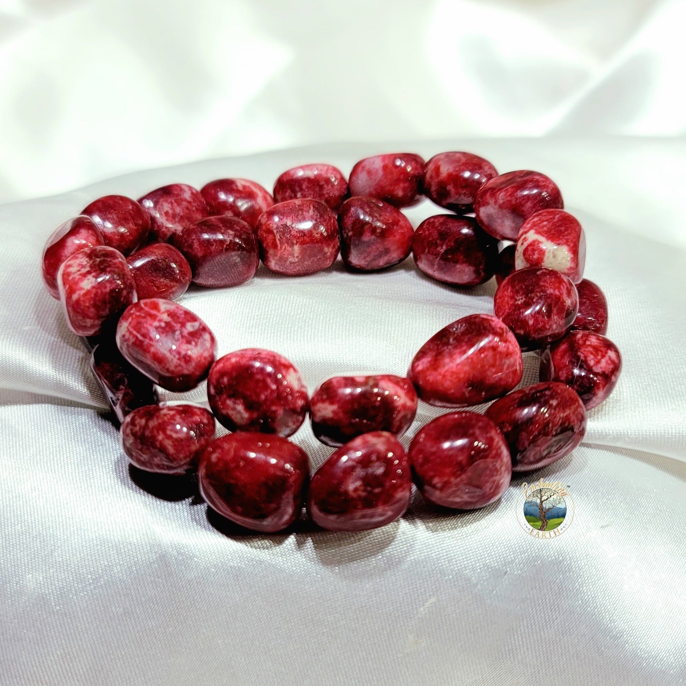 Thulite Nugget Bracelet (High Quality) for Attraction, Joy and Self Love