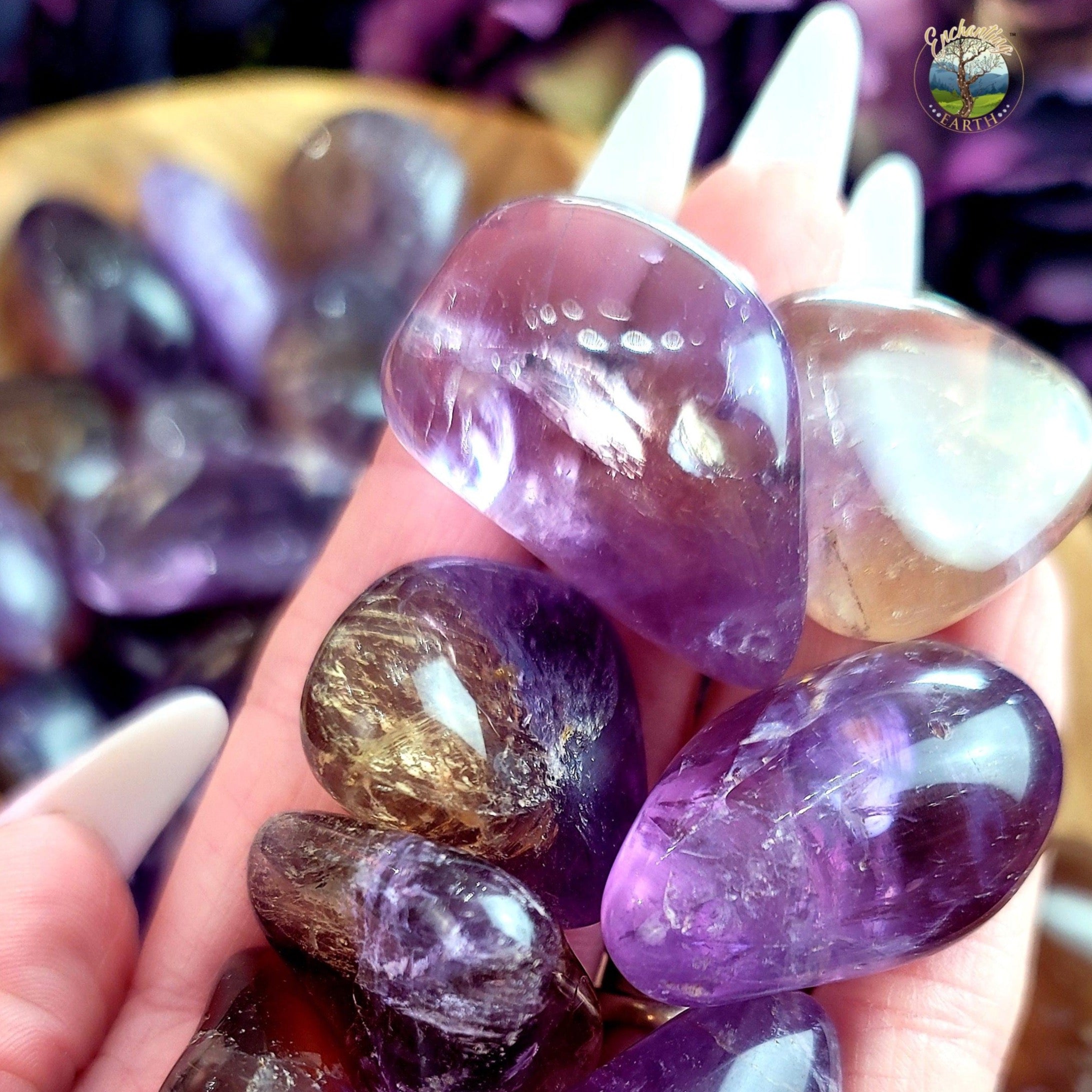 Ametrine Tumble for Action & Empowerment to Pursue Your Dreams