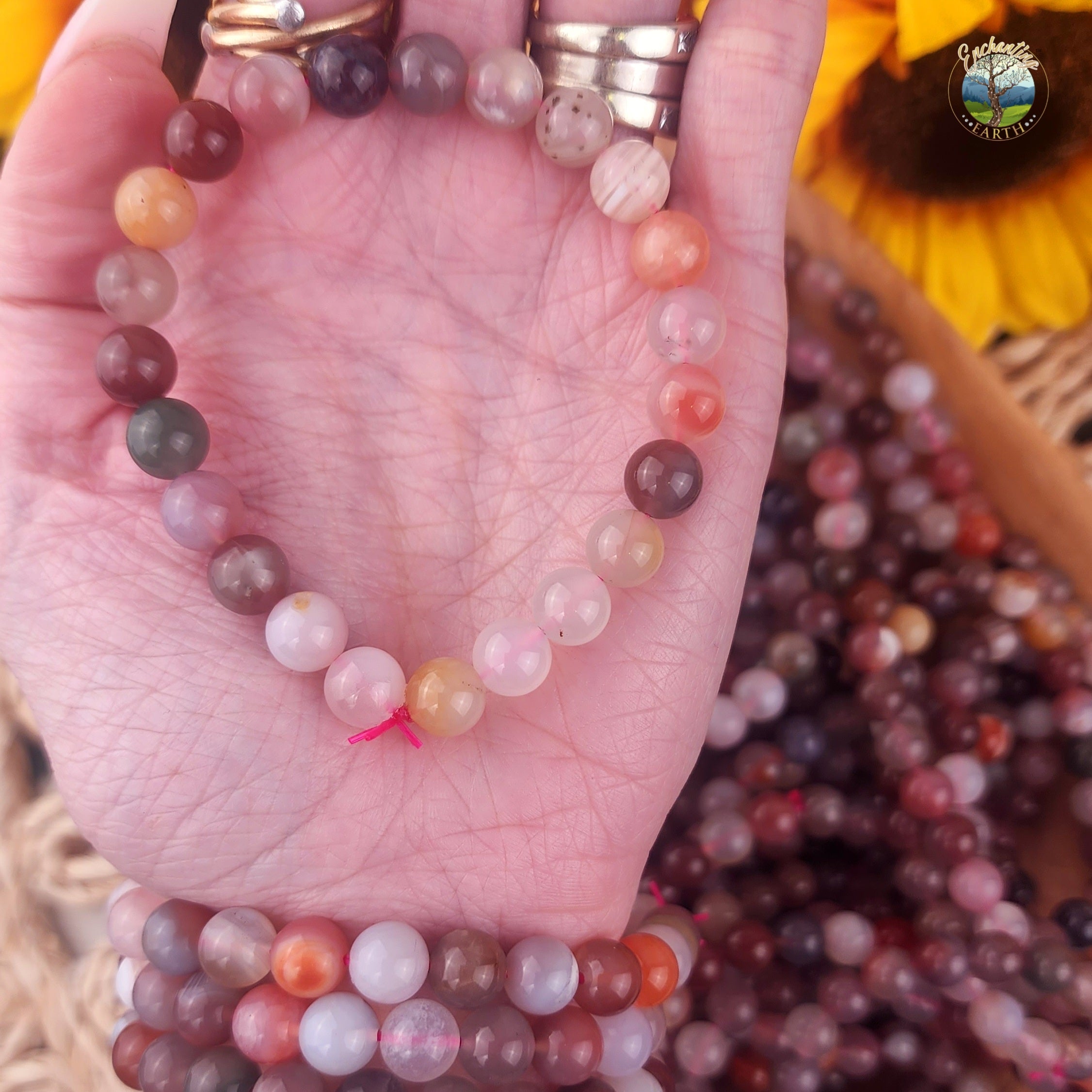 Agate Mix Bracelet for Healing, Grounding and Protection
