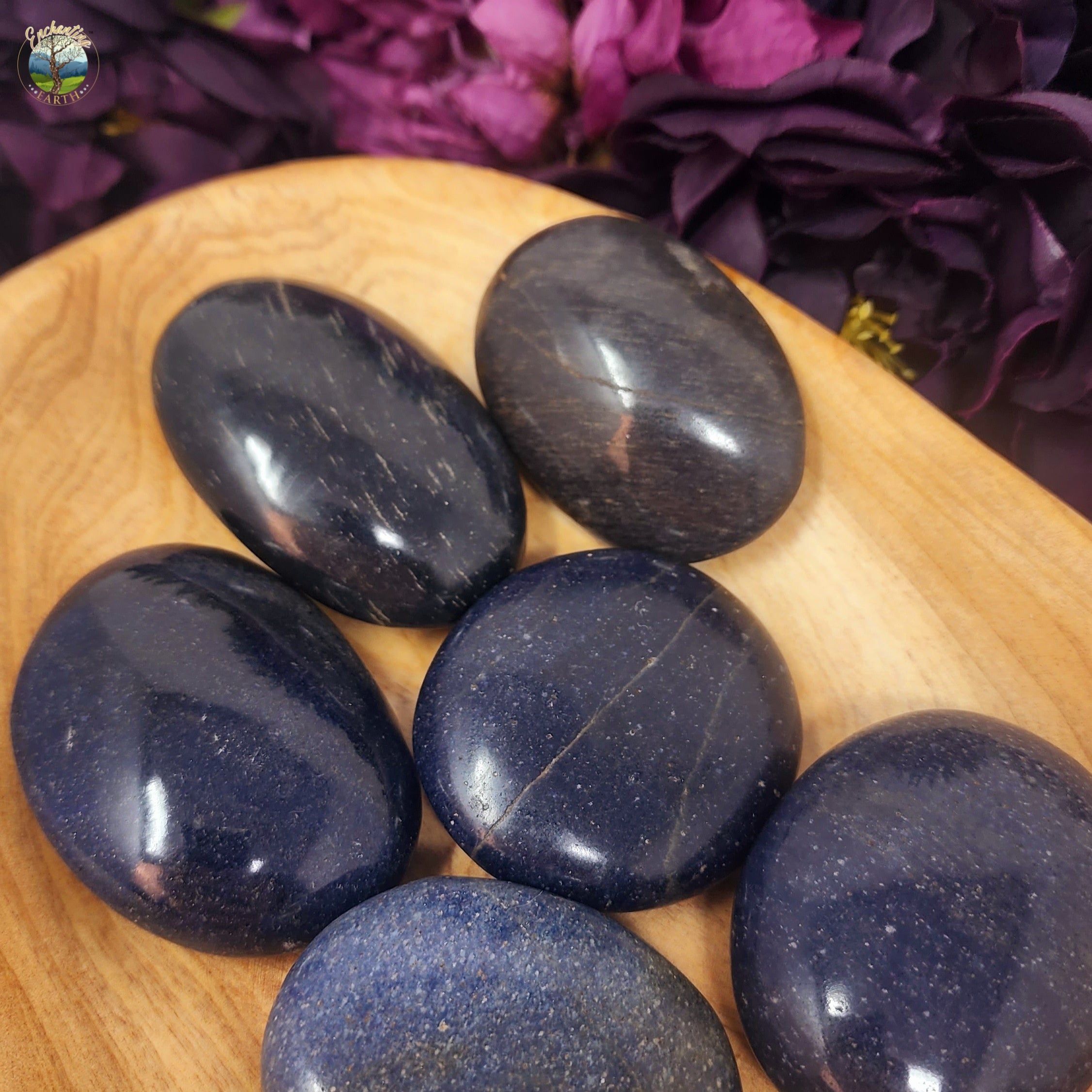 Lazulite Palm Stone for Manifesting through Visualization