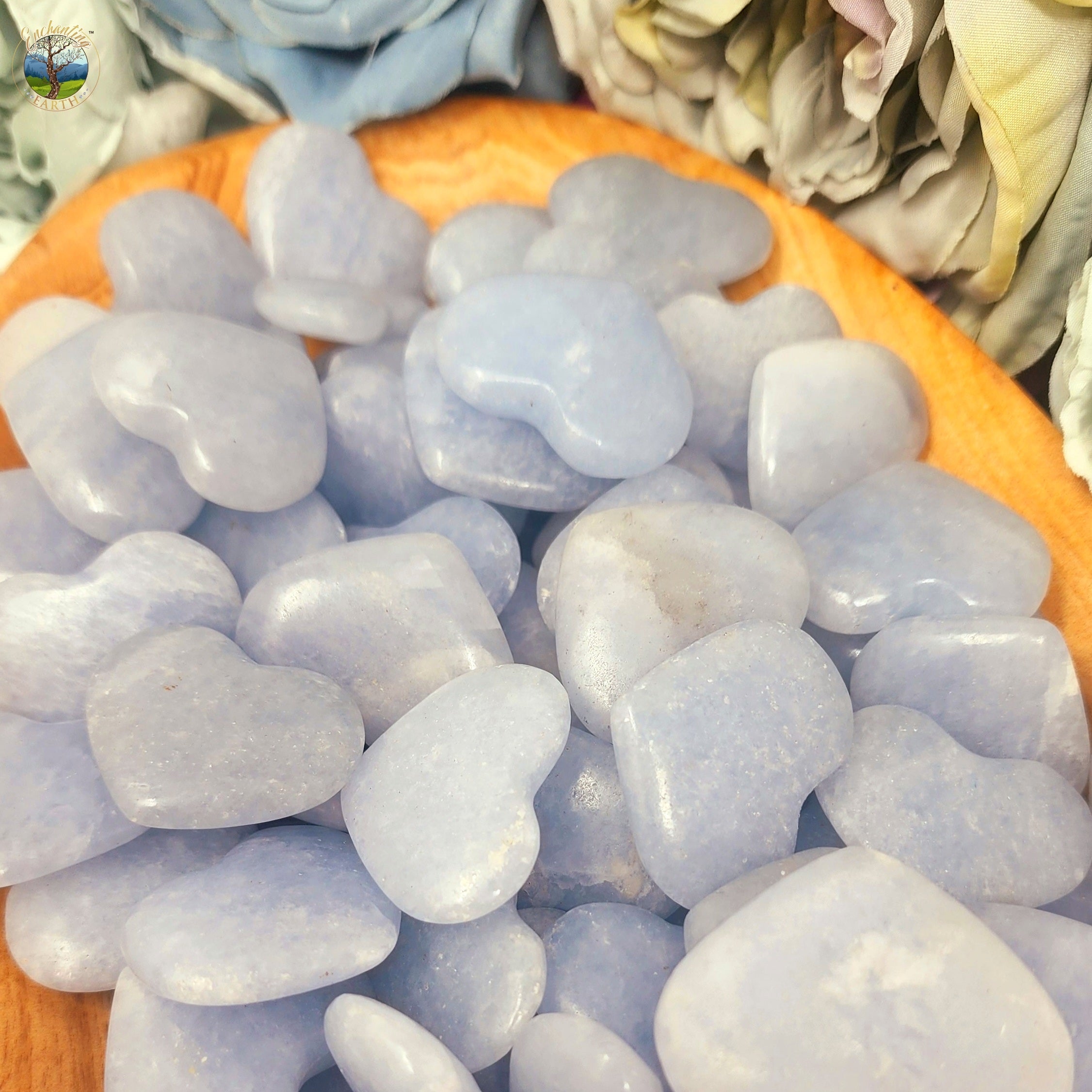 Blue Calcite Heart for Inspiration and Soothing Emotions