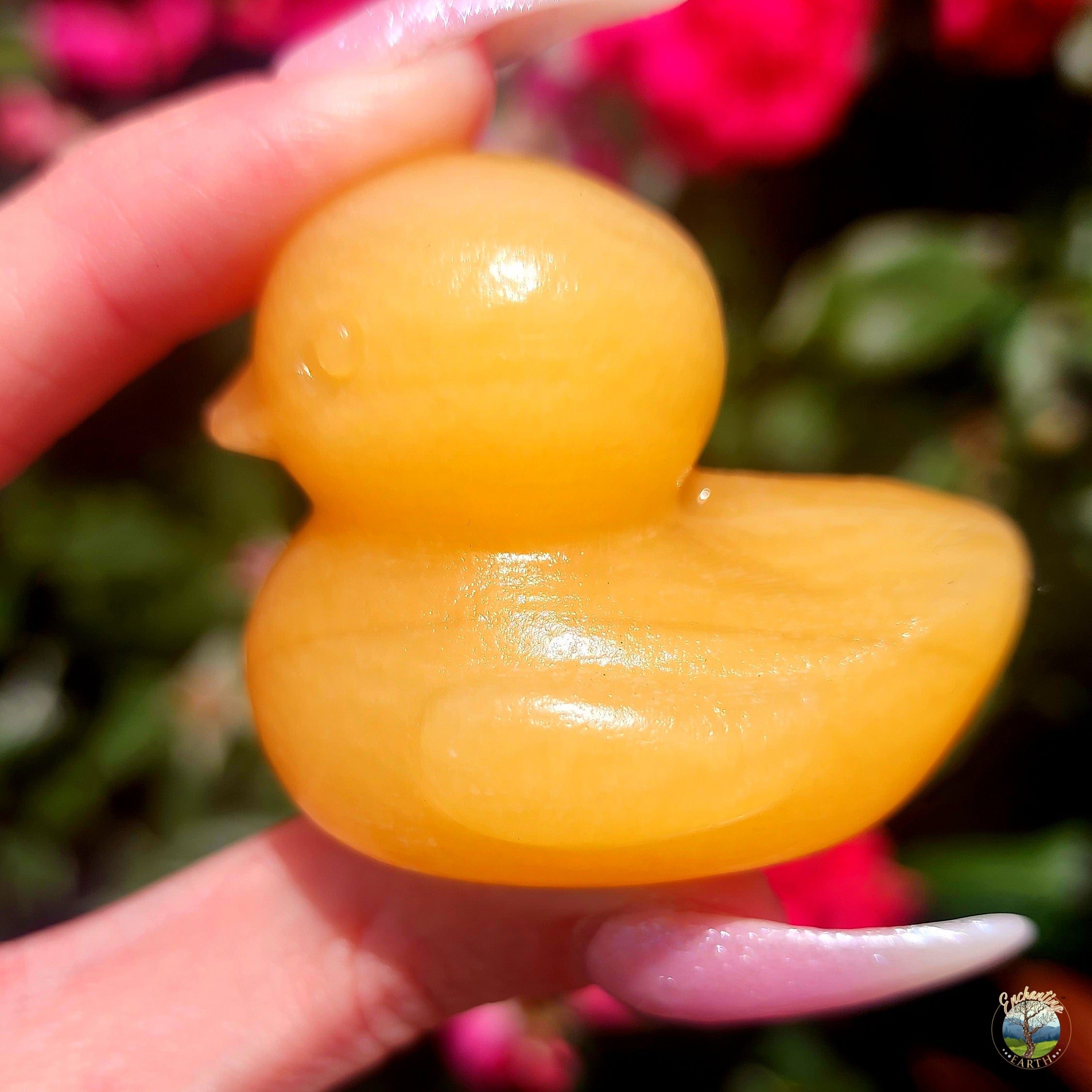 Orange Calcite Duck for Creativity, Energy and Joy