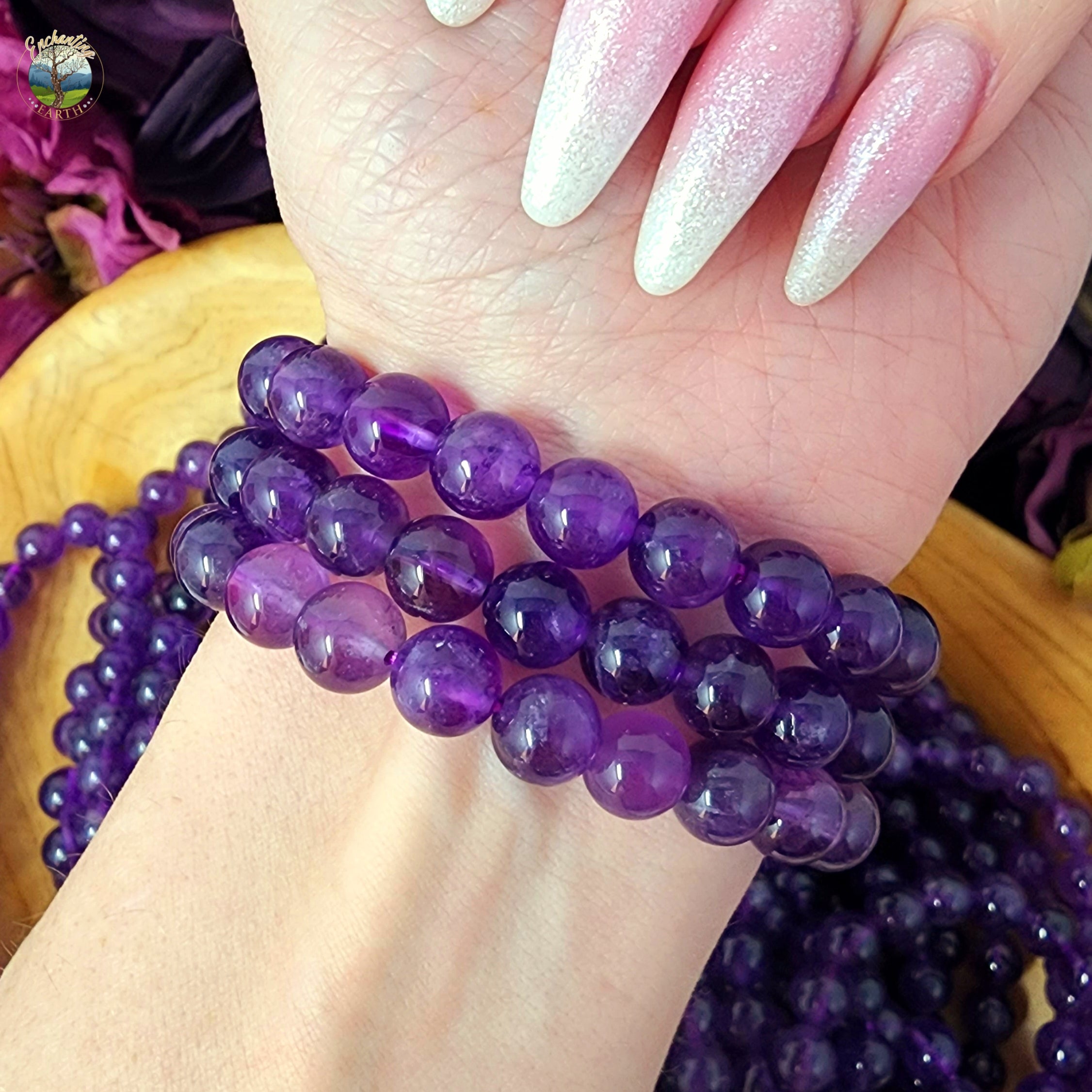 Amethyst Bracelet for Intuition, Connection with the Divine and Sobriety