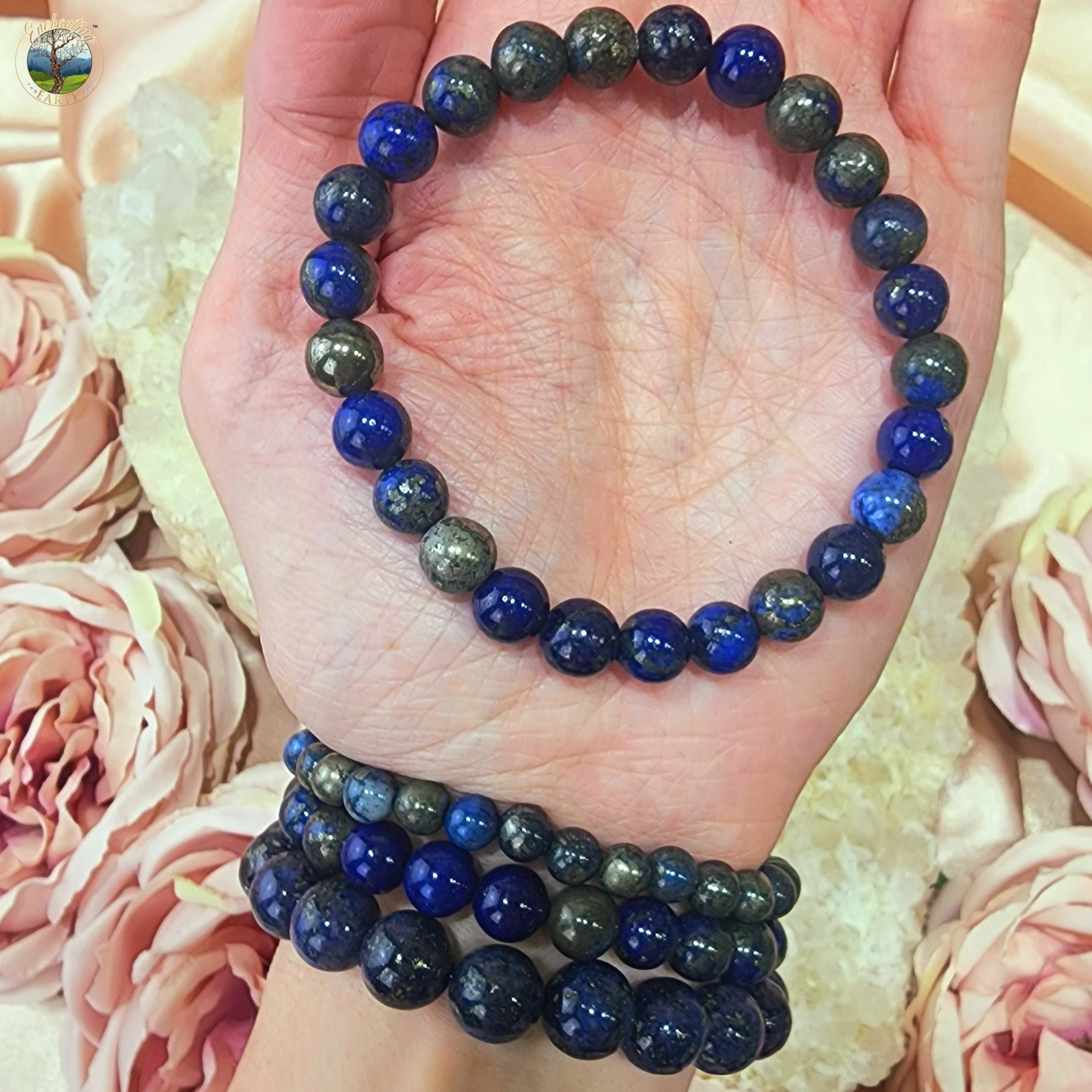 Lapis Lazuli Pyrite Bracelet (AAA Grade) for Confidence, Intuition and Power