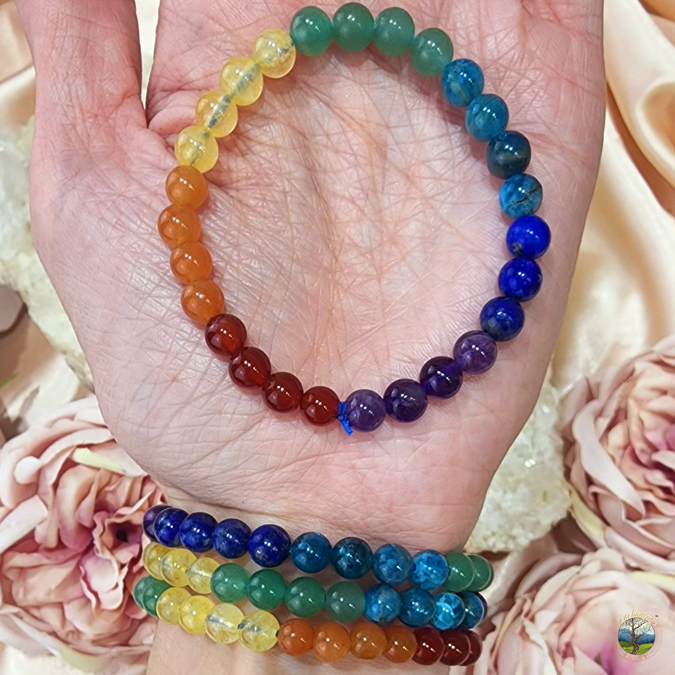 7 Chakra Gemstone Bracelet (A Grade) for Balance and Healing