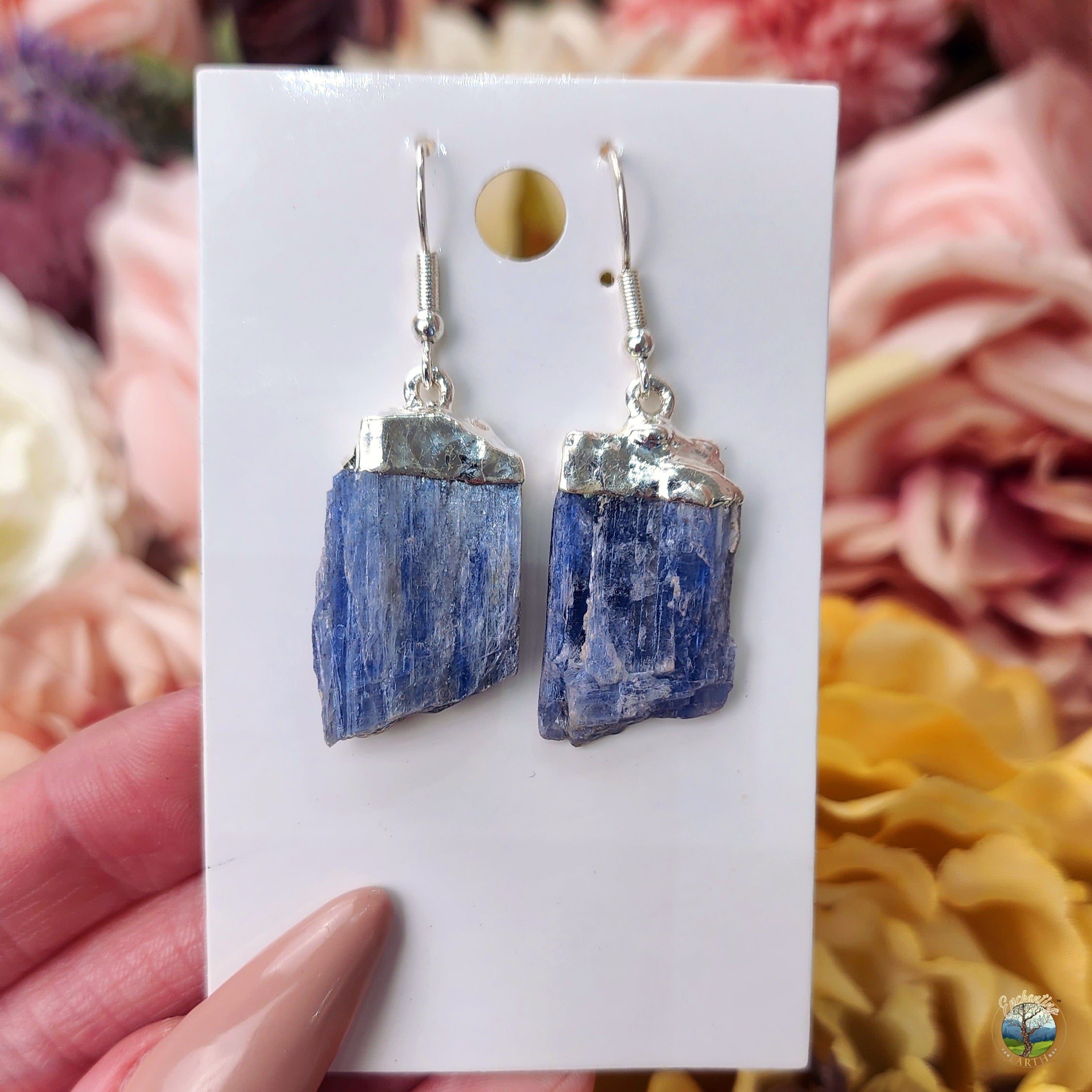 Kyanite Earrings for Communication and Harmony