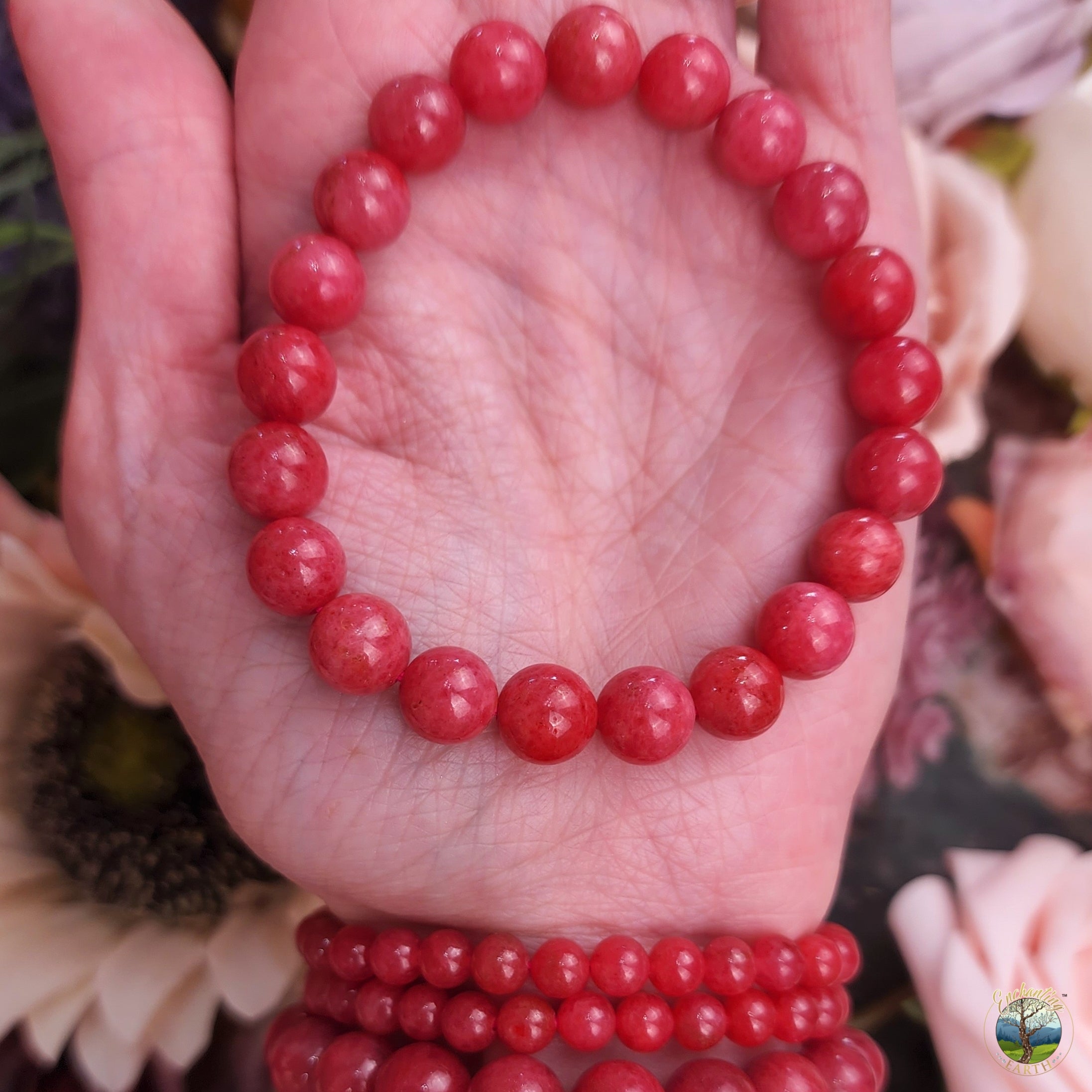 Gemmy Rhodonite Bracelet (High Quality) for Attraction, Love and Self Worth
