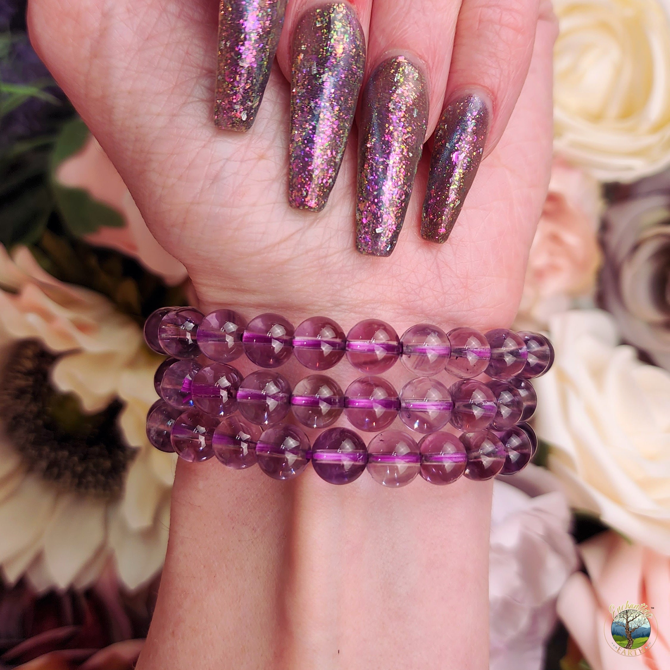 Smokey Amethyst Bracelet (High Quality) for Intuition, Connection with the Divine and Sobriety