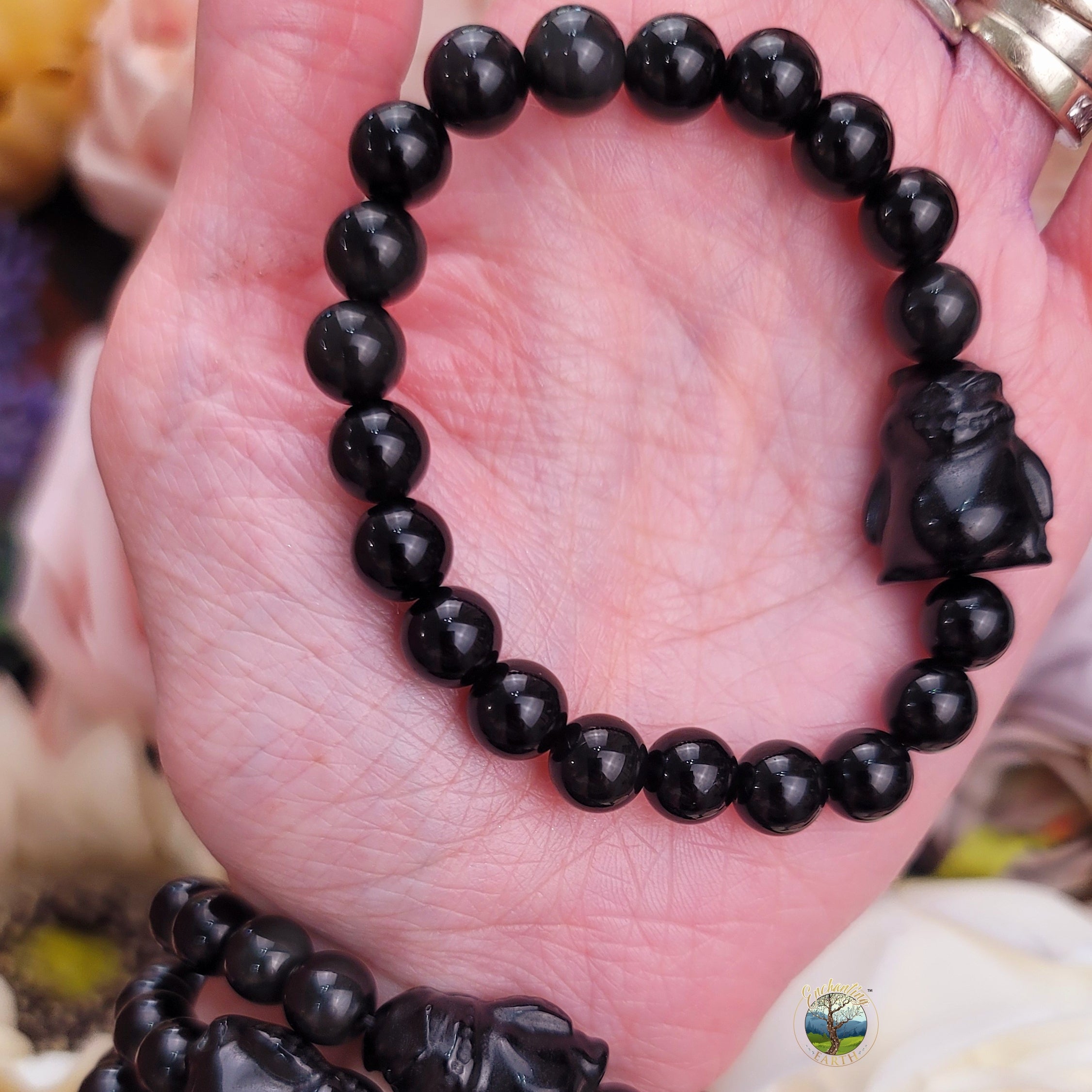 Obsidian Boogie Bracelet for Grounding and Protection