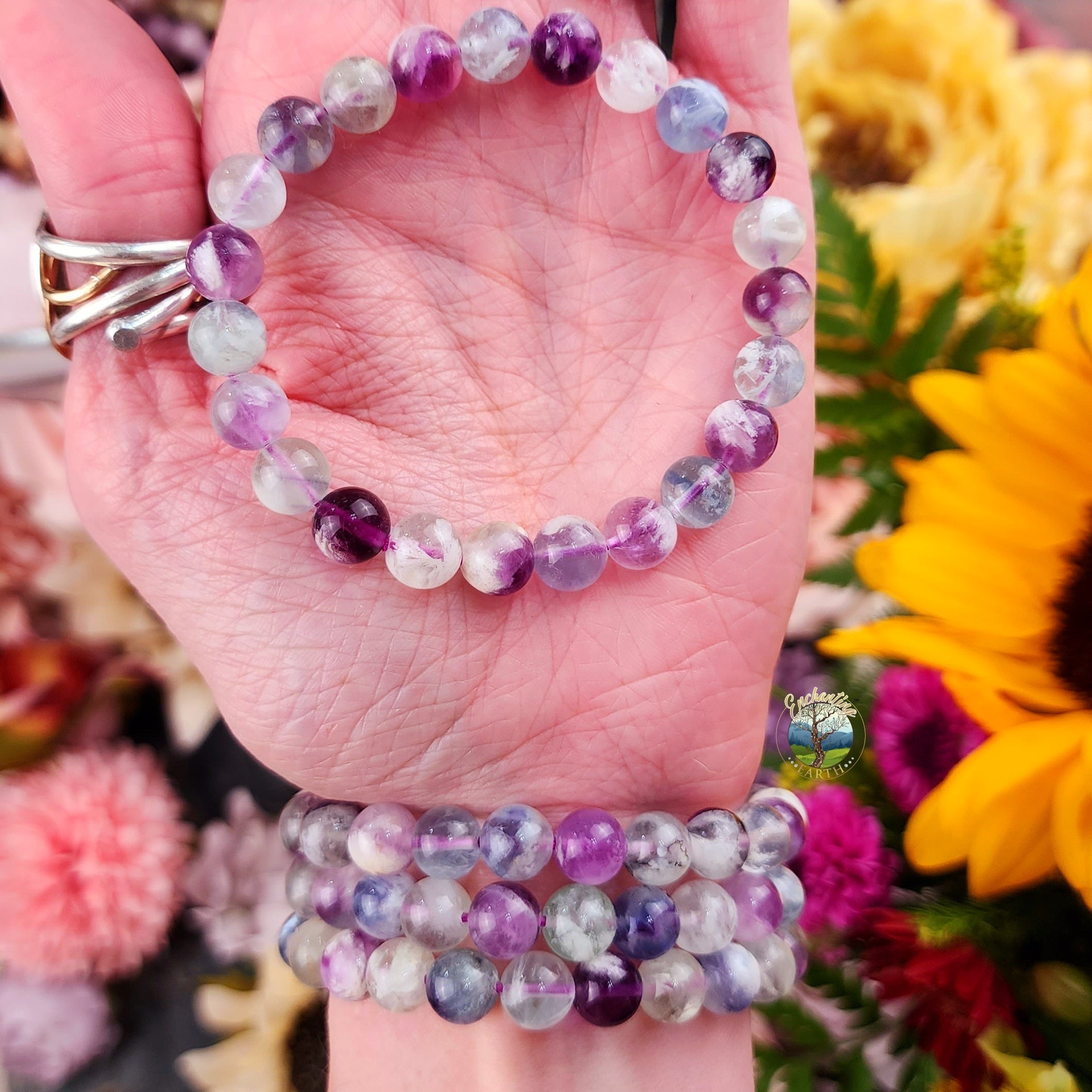 Fluorite "Feather" Bracelet for Focus and Mental Clarity