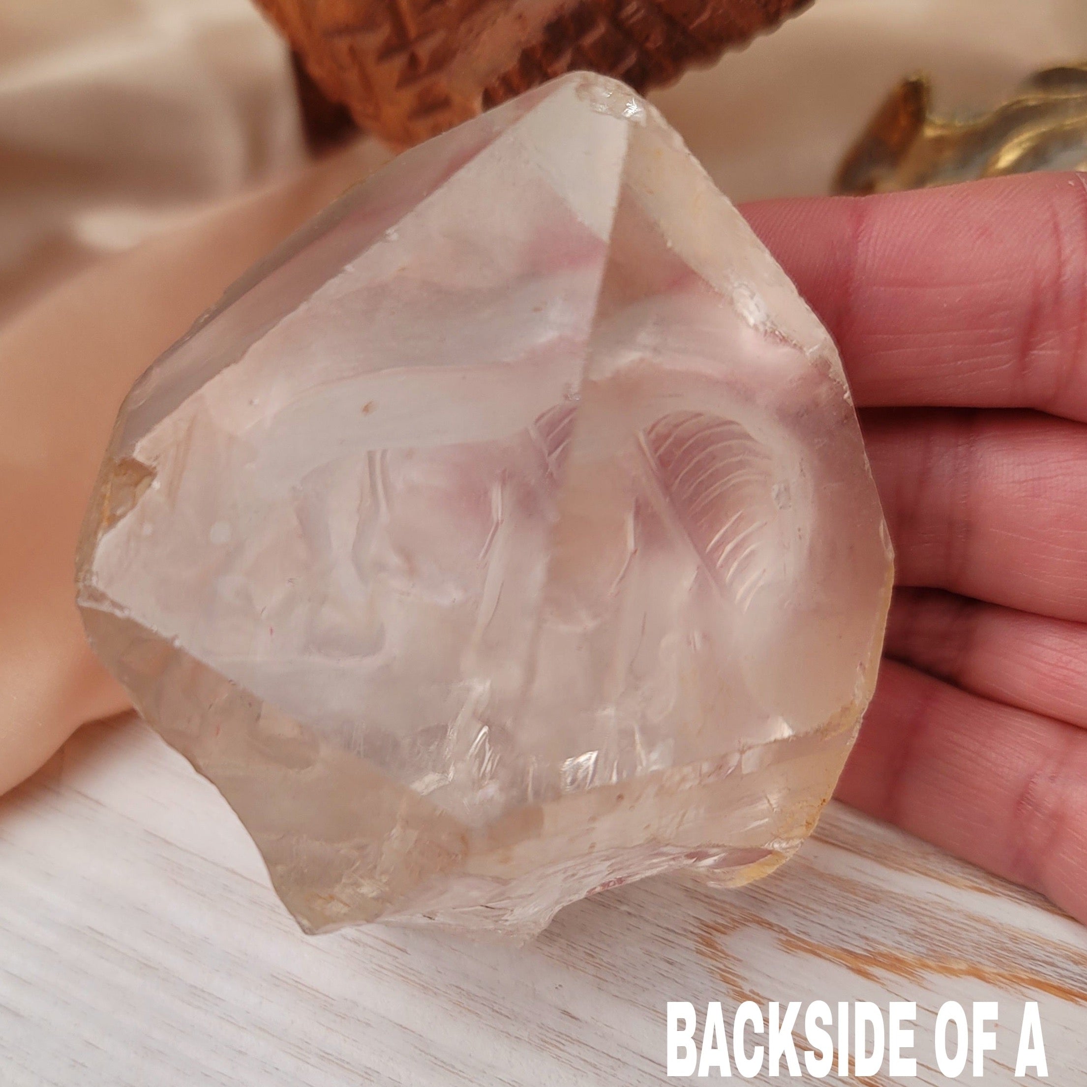 Himalayan Quartz Lion or Bird Carving for Stronger Higher Guidance