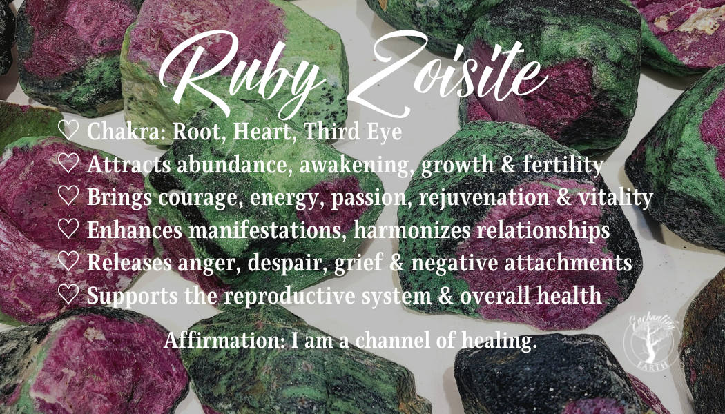 Ruby Zoisite Harmonizer for Harmonizing Body, Mind Spirit and Relationships