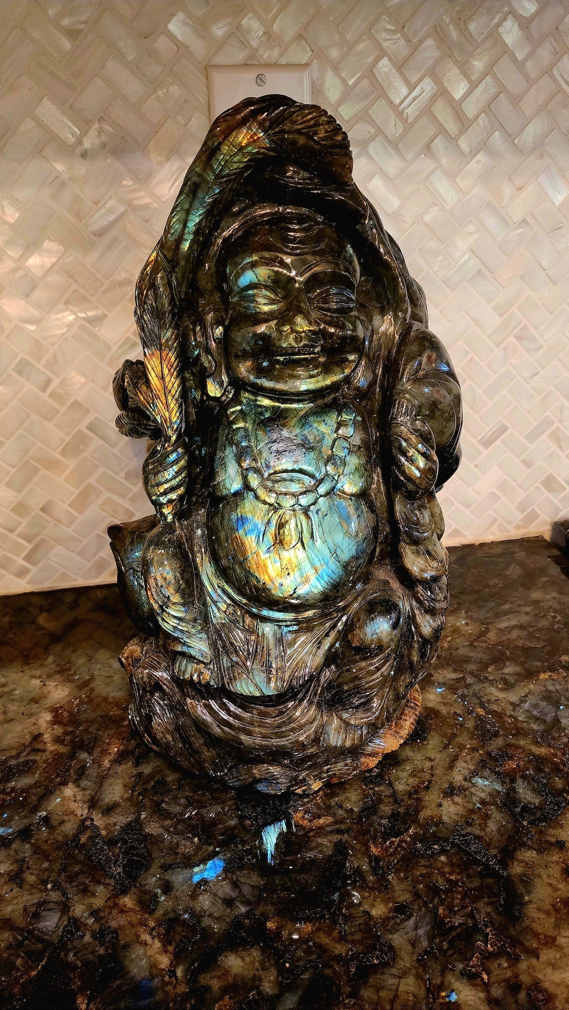 Enchanting Labradorite Buddha