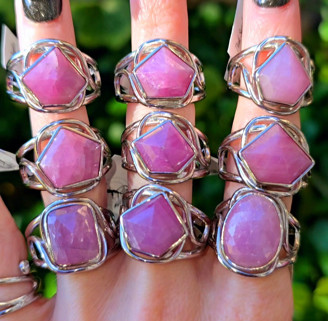 Enchanting Pink Sapphire Cuff Rings