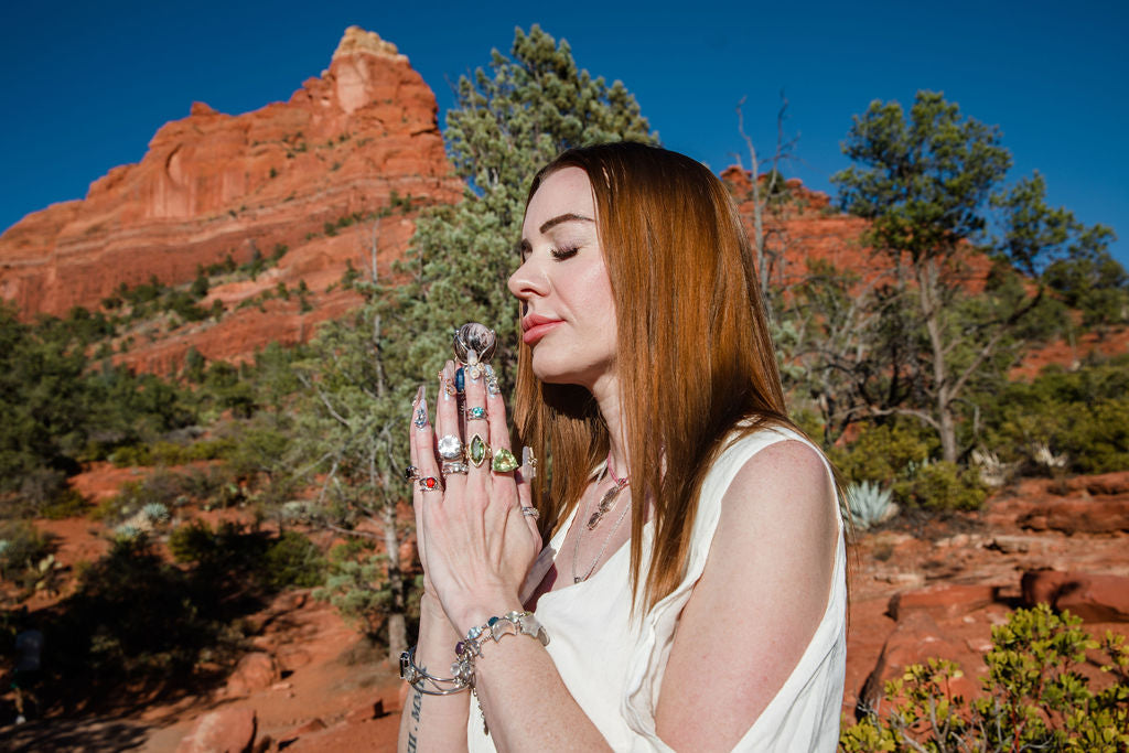 Jamie at the 7 Sacred Pools Energy Vortex in Sedona