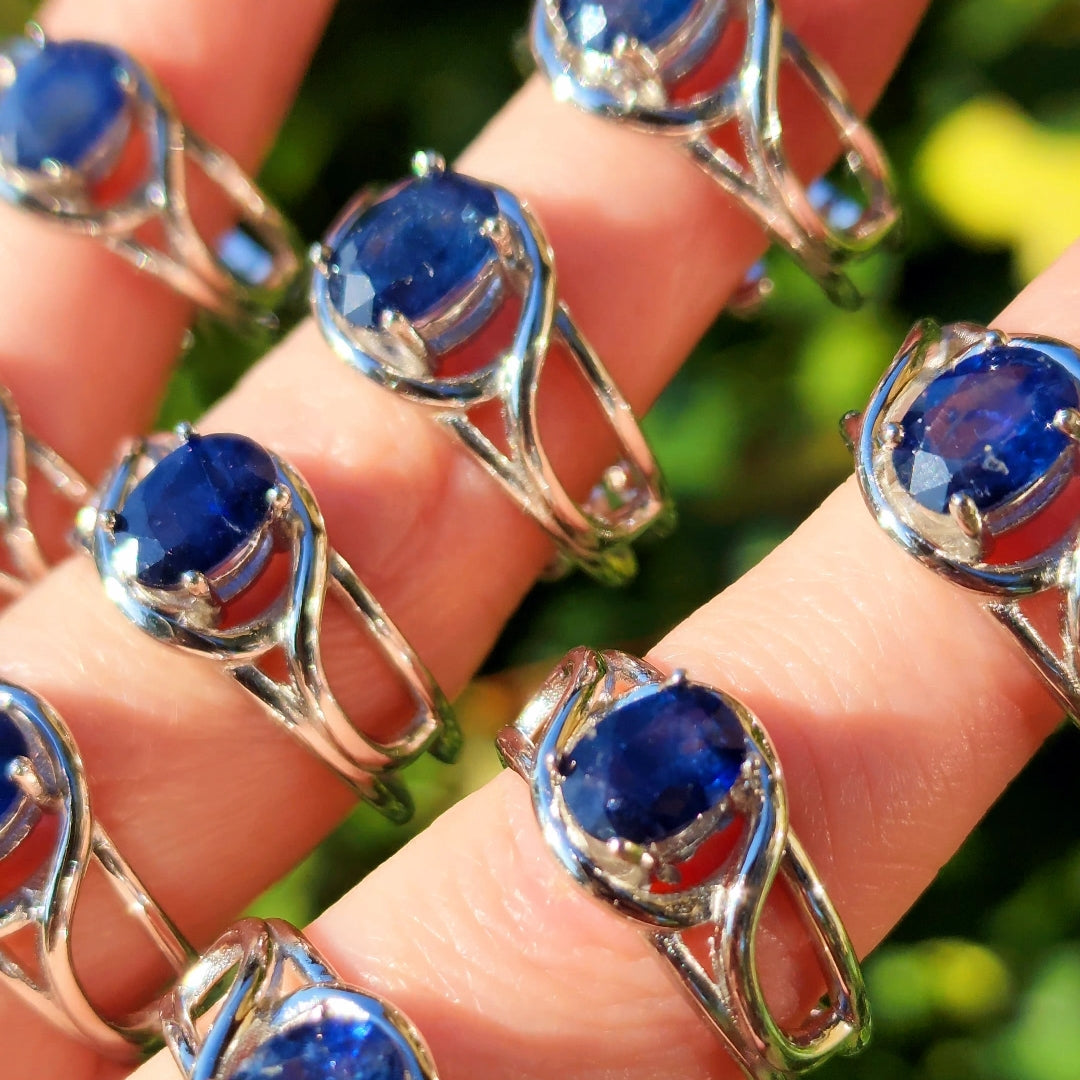 Enchanting Sapphire Finger Cuffs