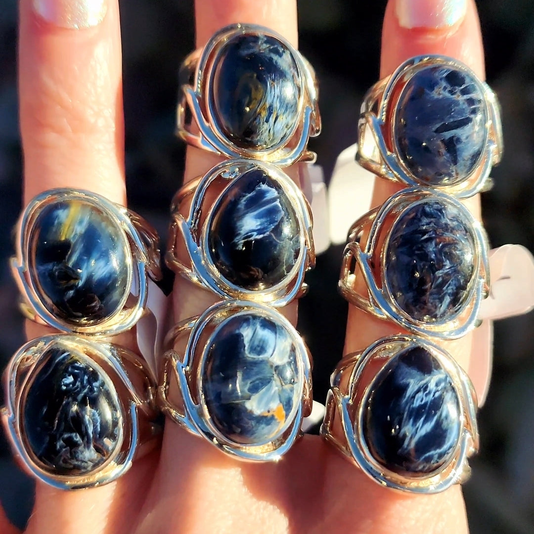 Enchanting Pietersite Rings
