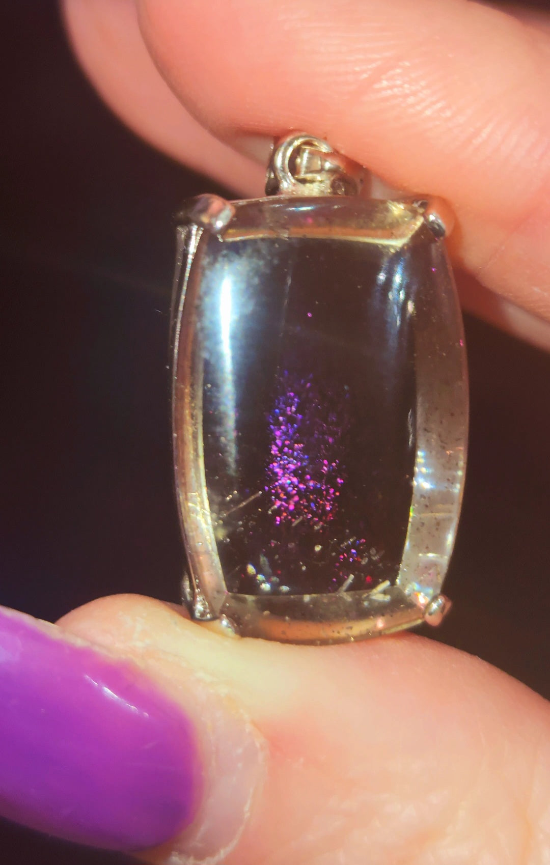 Pink Fire Quartz aka Covellite in Quartz Meaning and Healing Properties