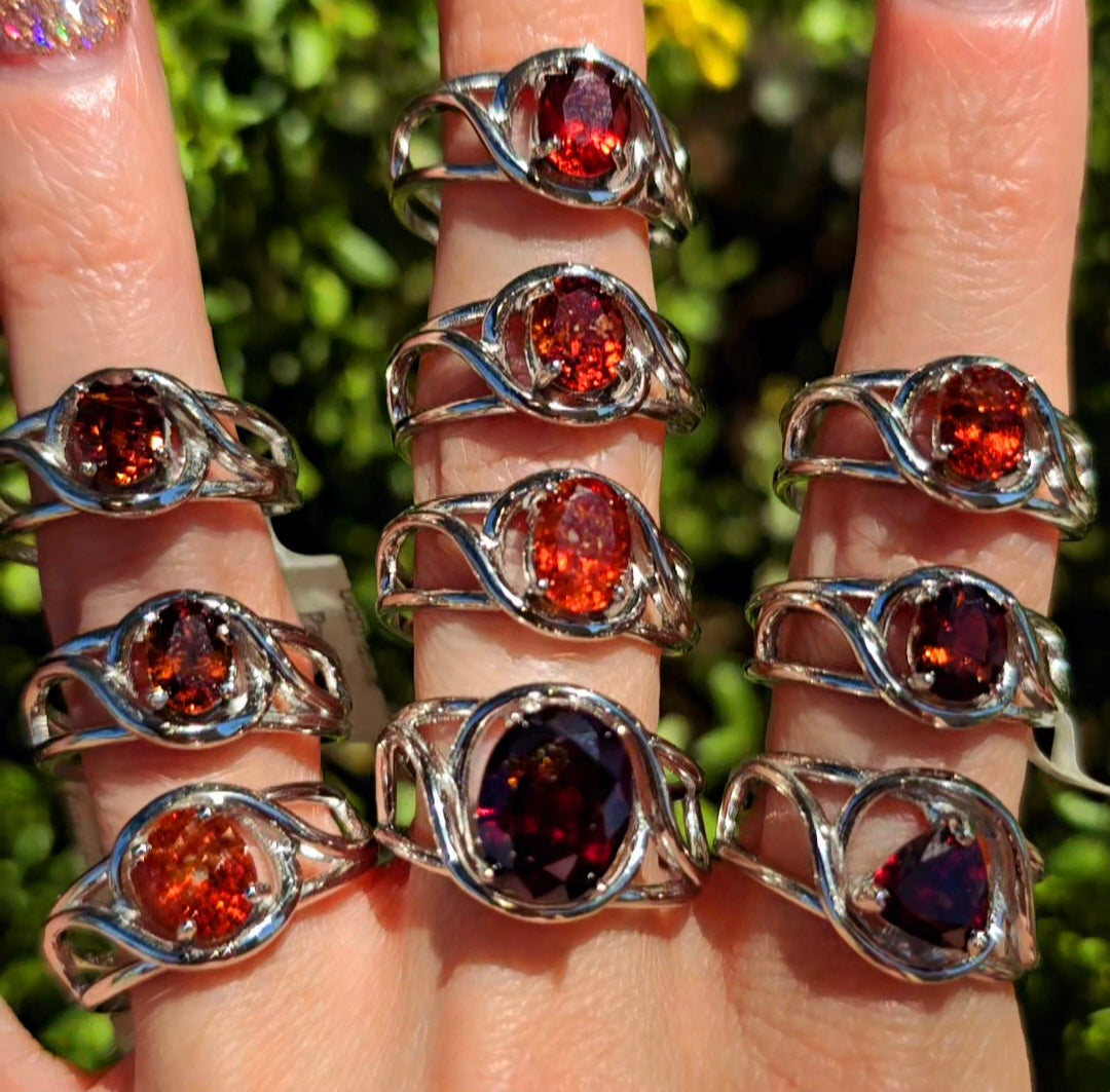 Enchanting Bastnasite Cuff Rings