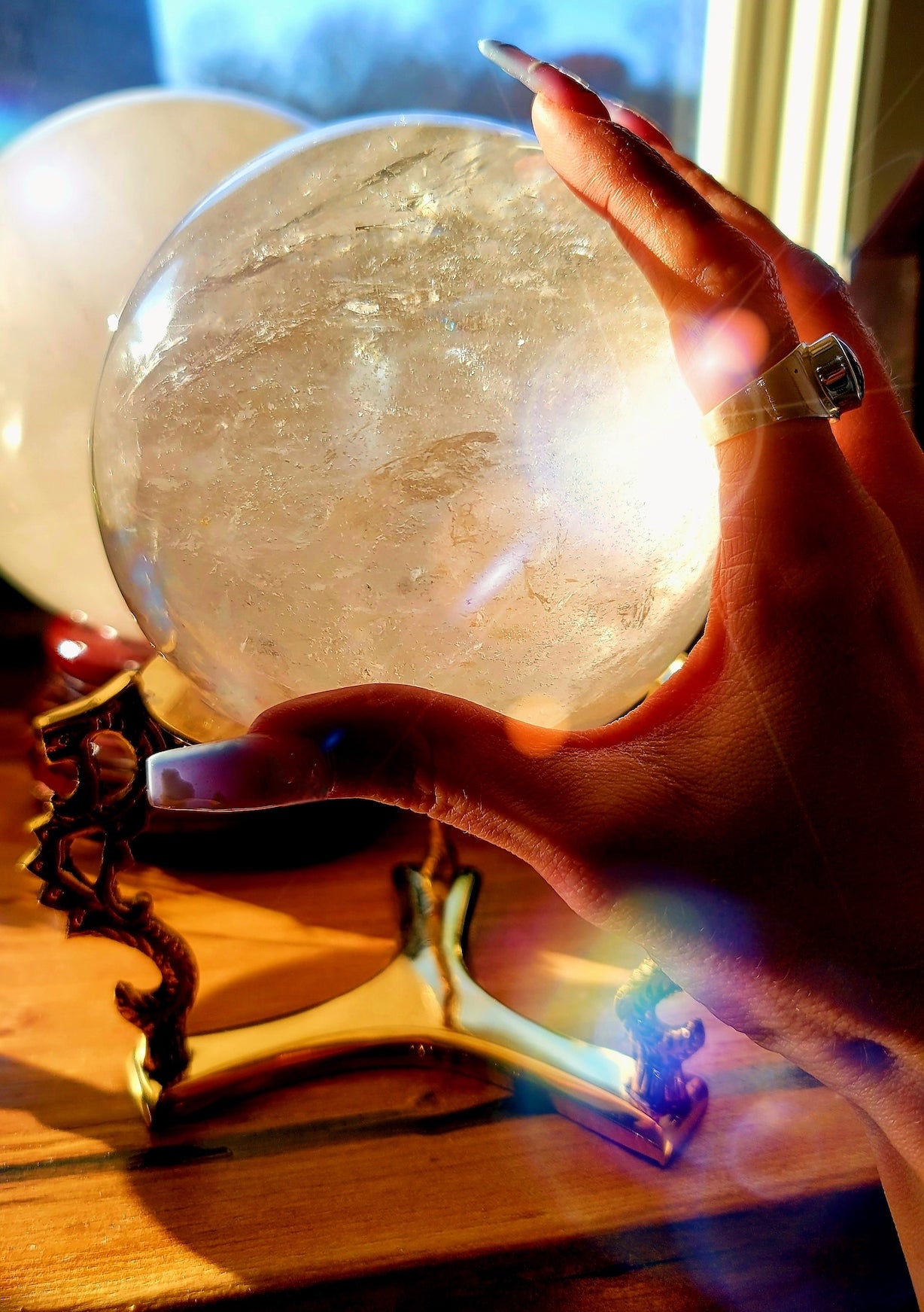 Magical Crystal Quartz Sphere