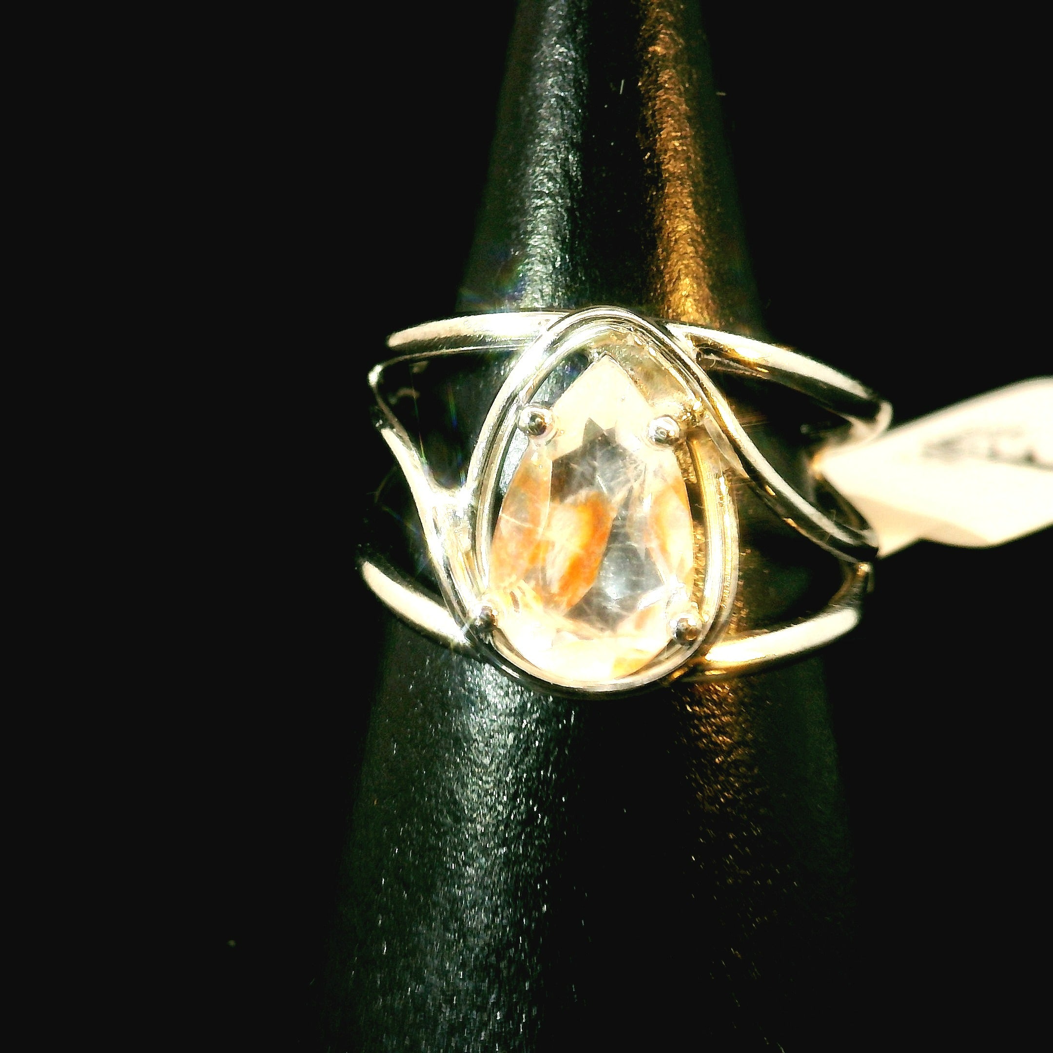 Koi Quartz Midi Cuff Ring .925 Sterling Silver for Spiritual Transformation