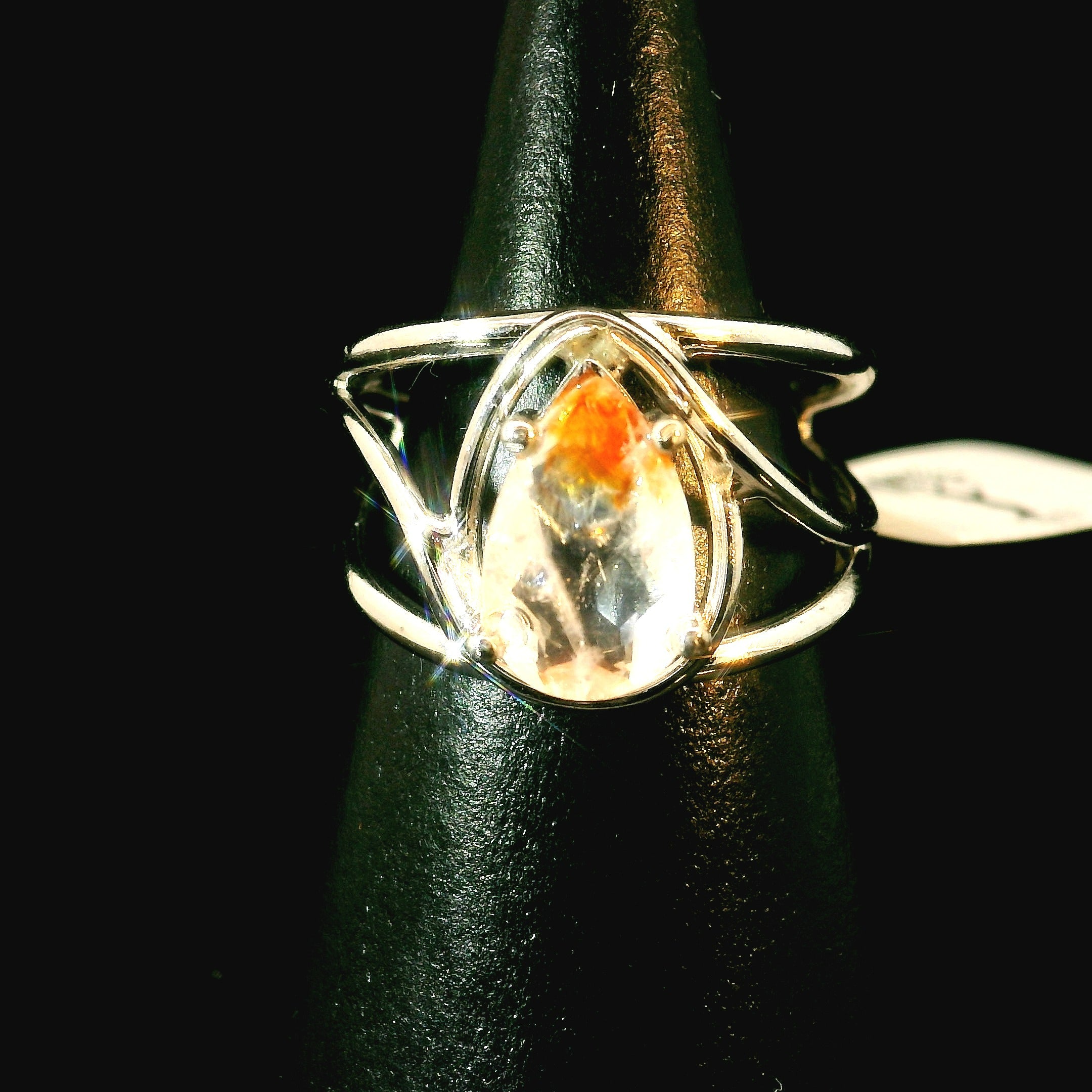 Koi Quartz Midi Cuff Ring .925 Sterling Silver for Spiritual Transformation