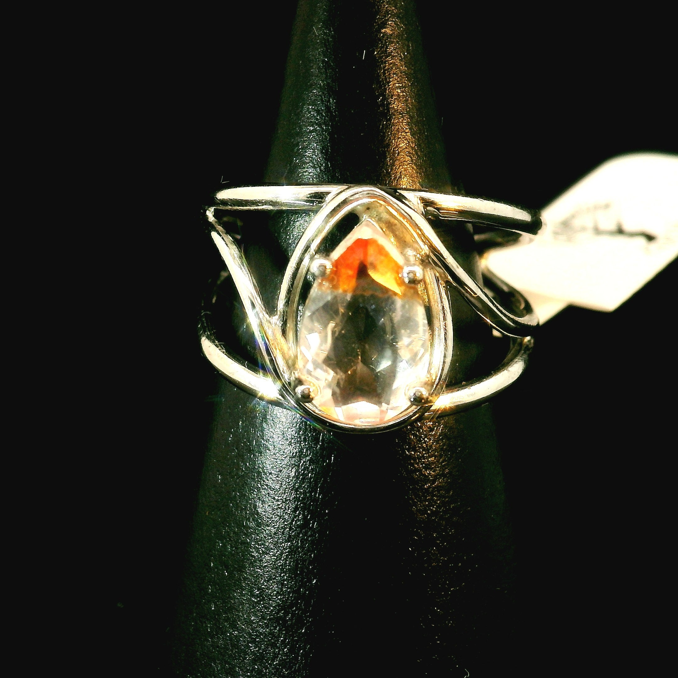 Koi Quartz Midi Cuff Ring .925 Sterling Silver for Spiritual Transformation