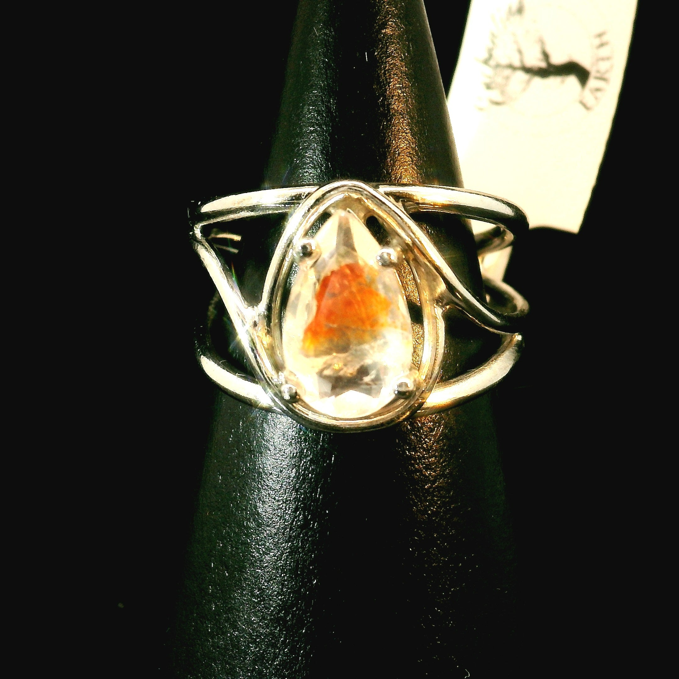 Koi Quartz Midi Cuff Ring .925 Sterling Silver for Spiritual Transformation
