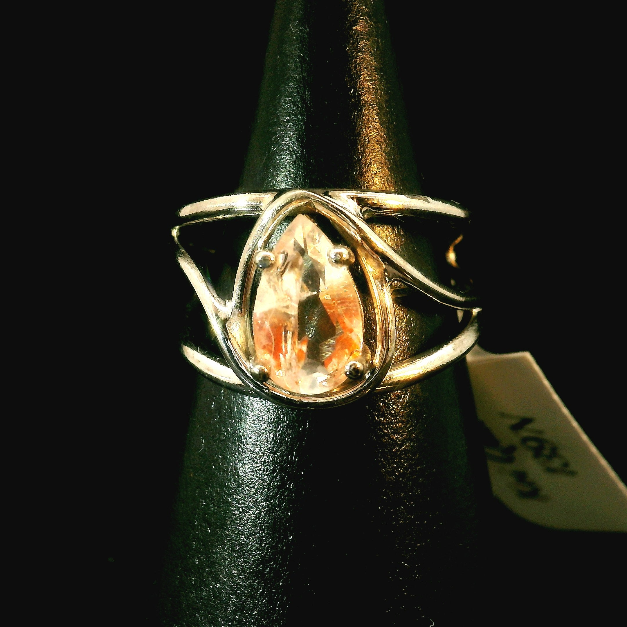 Koi Quartz Midi Cuff Ring .925 Sterling Silver for Spiritual Transformation