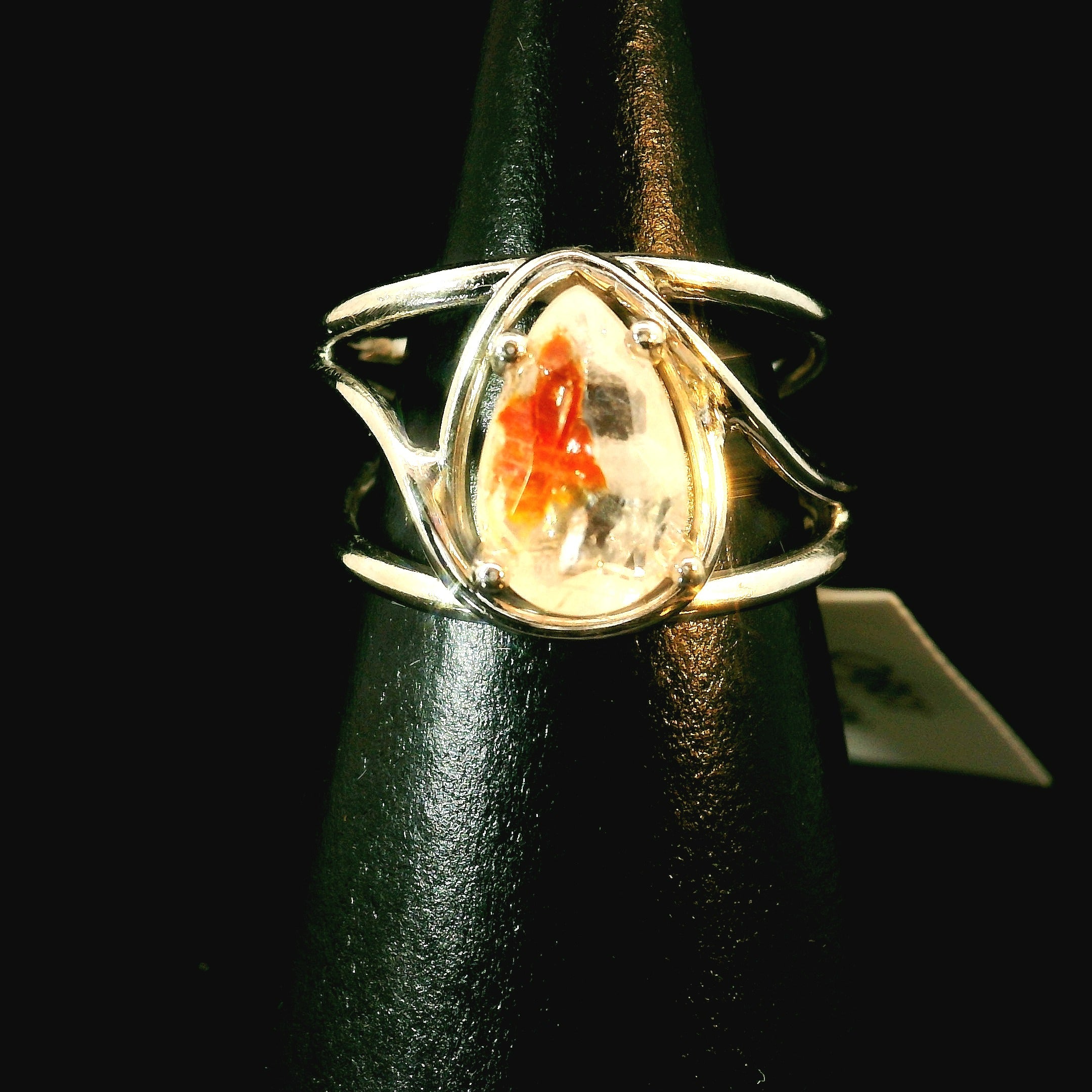 Koi Quartz Midi Cuff Ring .925 Sterling Silver for Spiritual Transformation
