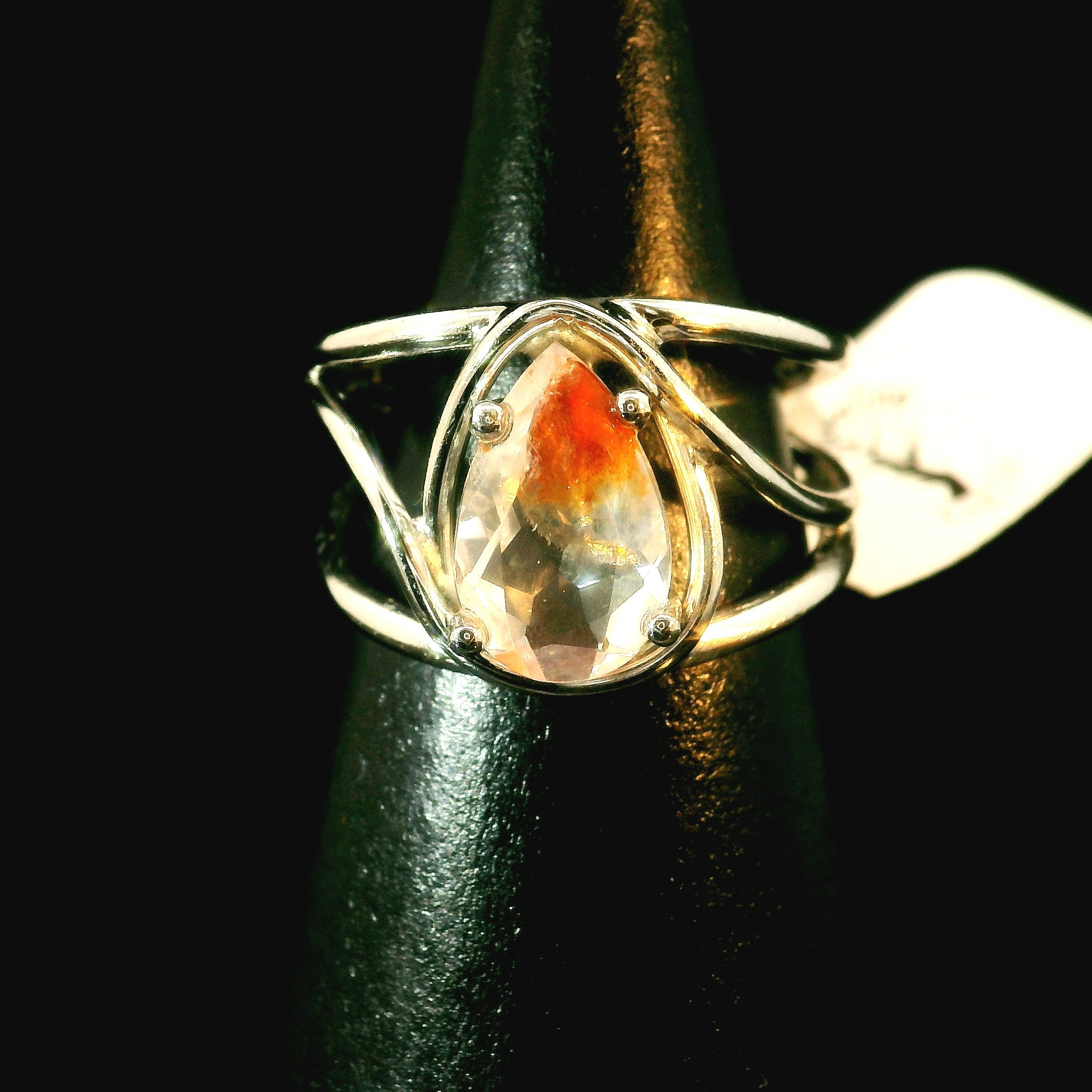 Koi Quartz Midi Cuff Ring .925 Sterling Silver for Spiritual Transformation