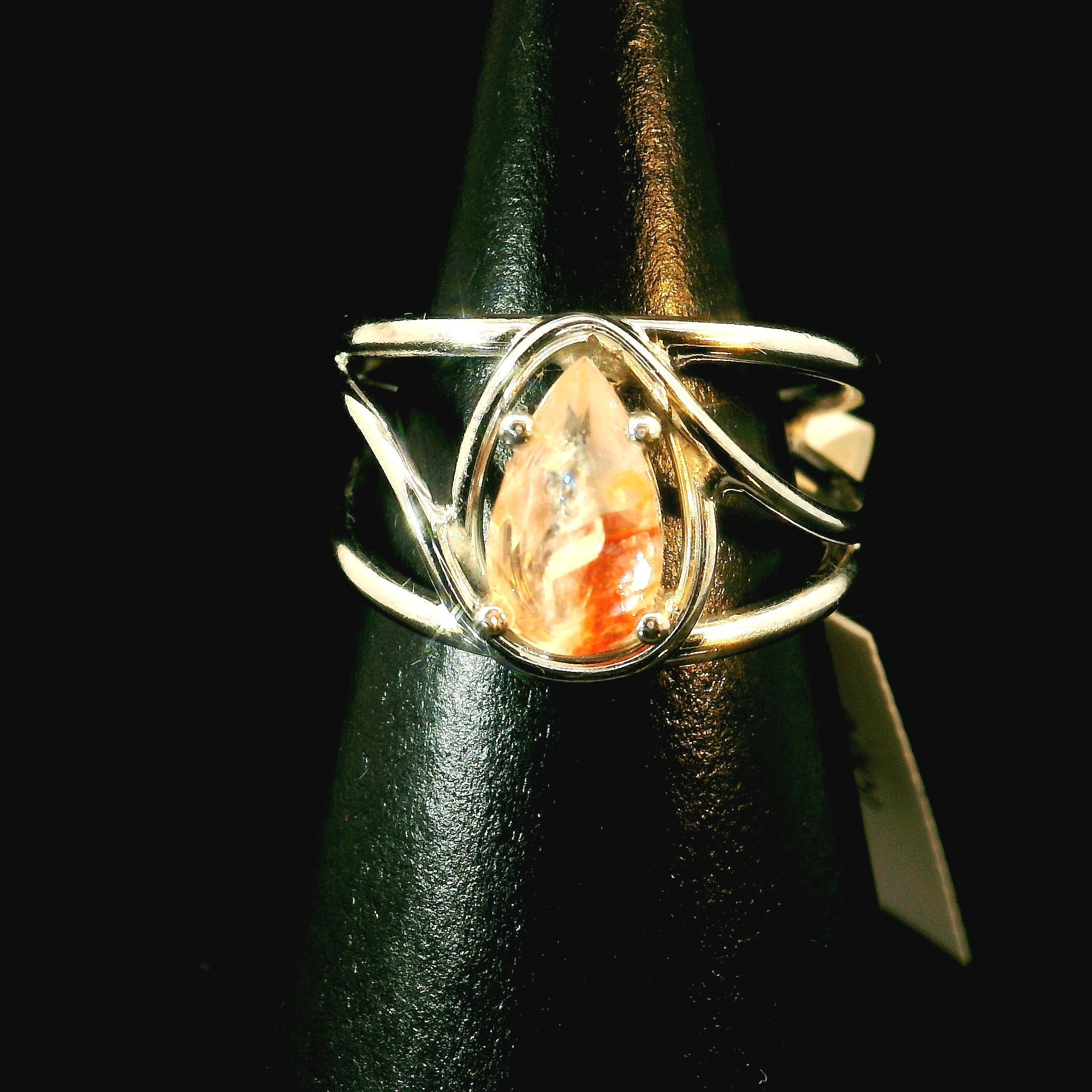 Koi Quartz Midi Cuff Ring .925 Sterling Silver for Spiritual Transformation