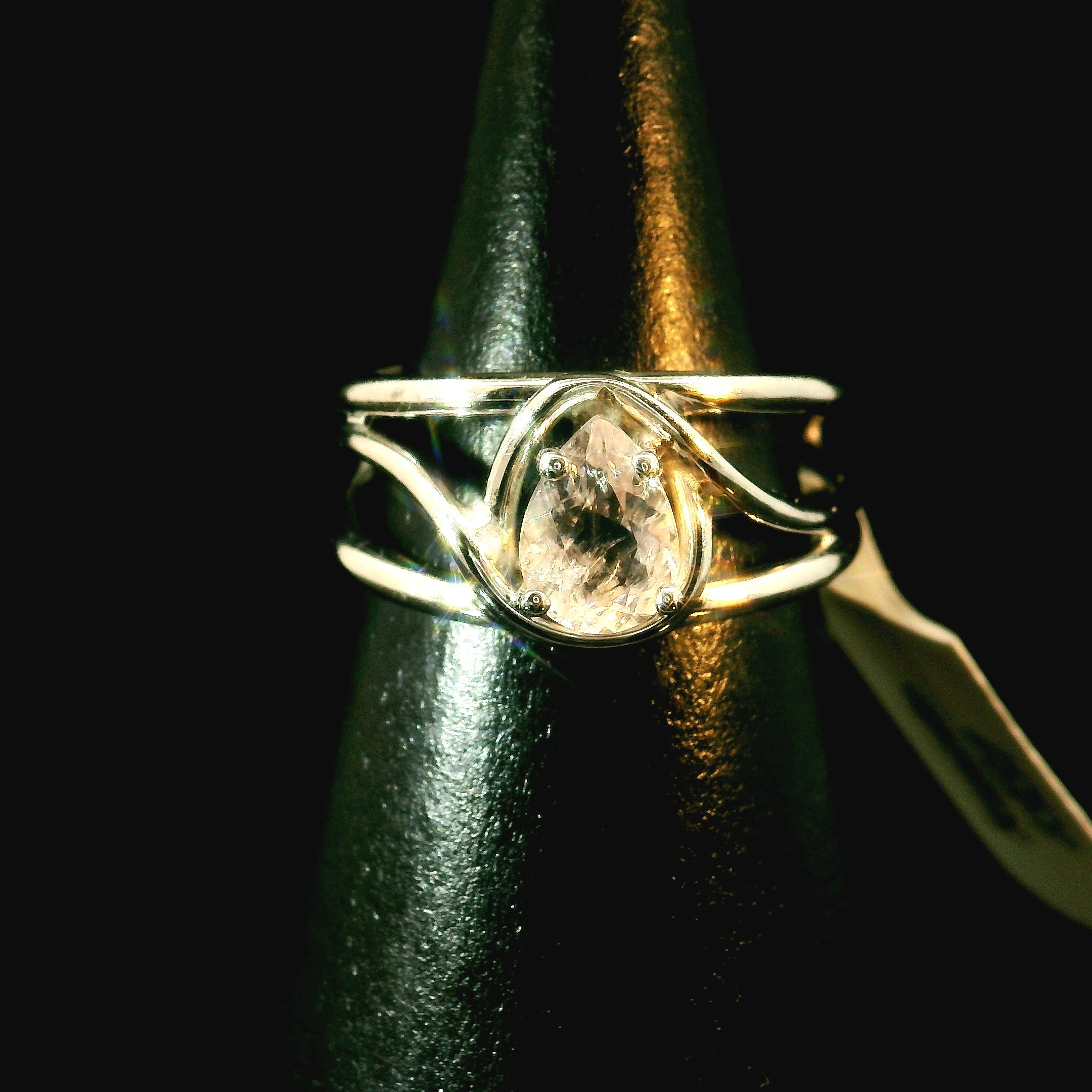 Kunzite Midi Cuff Ring .925 Silver for Emotional Healing, Joy and Love