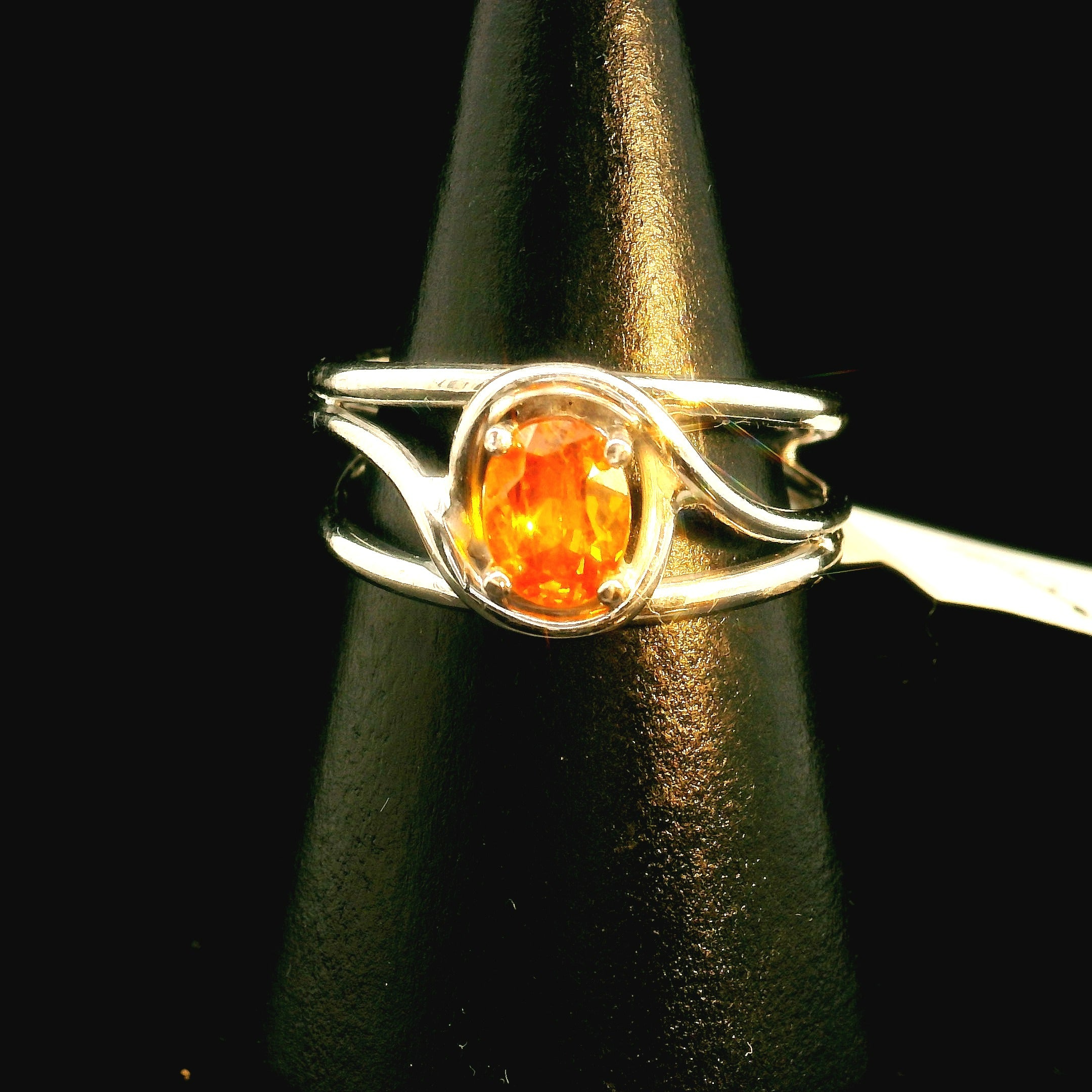 Sphalerite Midi Cuff Ring .925 Silver for Clairy, Inspiration, Manifestation and Protection