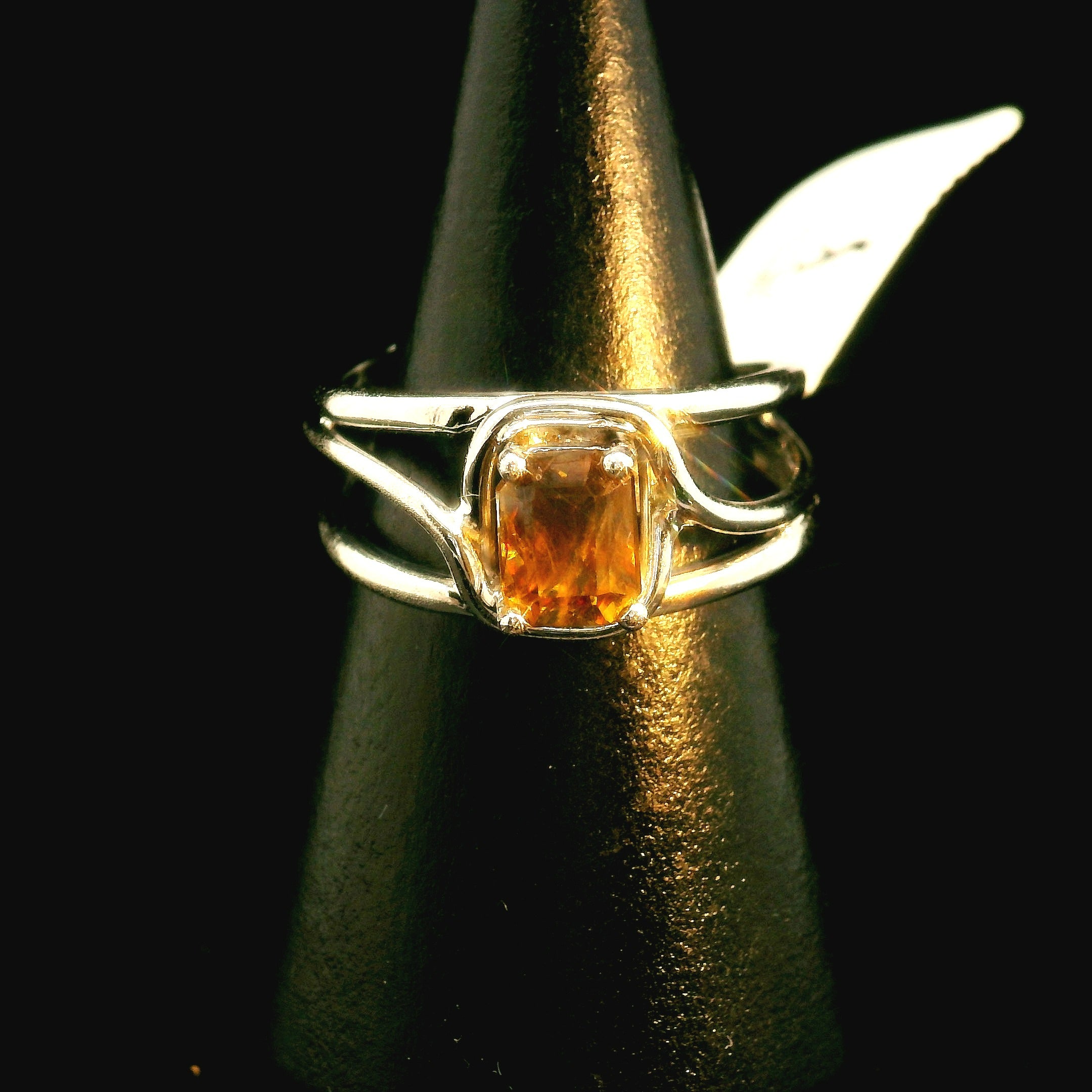 Sphalerite Midi Cuff Ring .925 Silver for Clairy, Inspiration, Manifestation and Protection