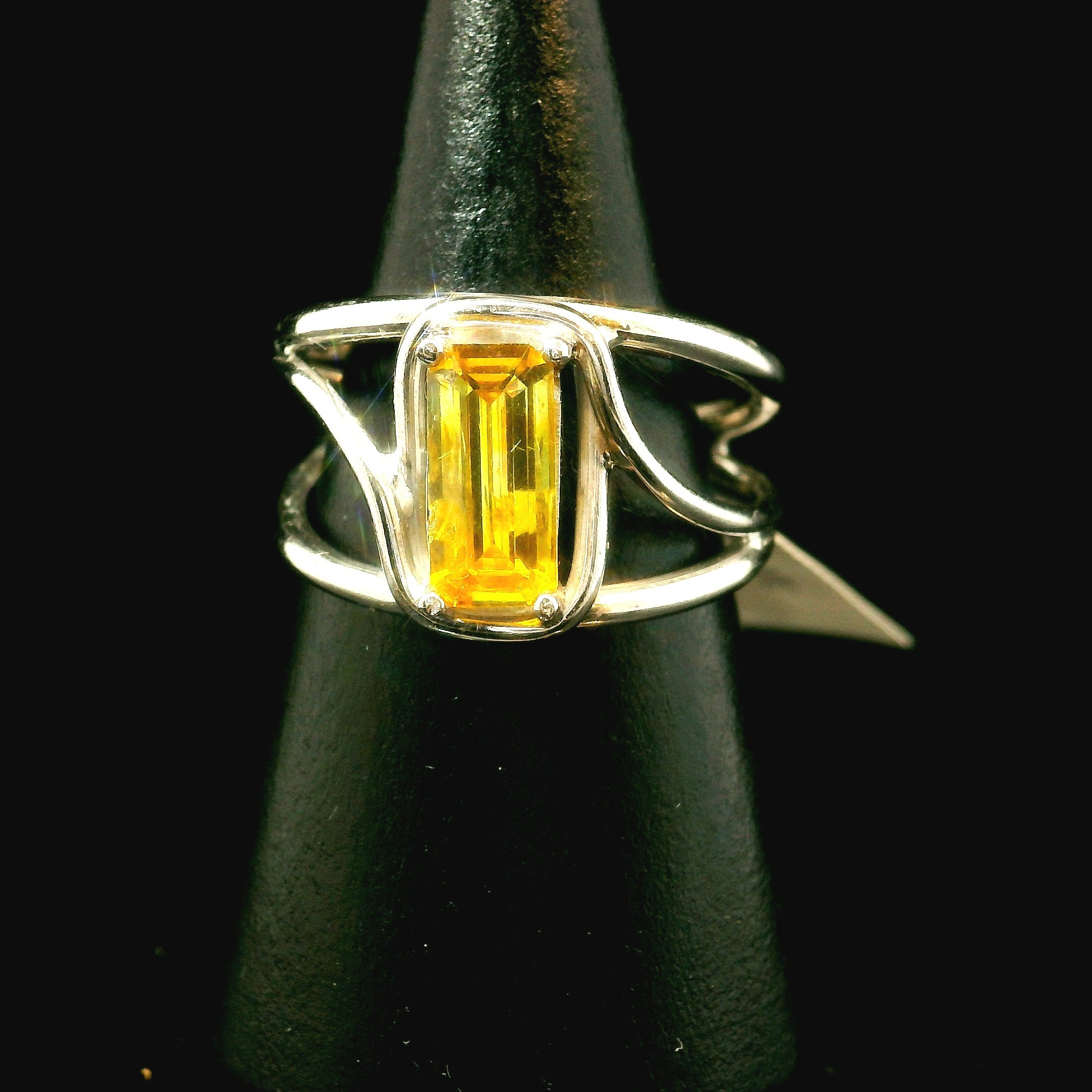 Sphalerite Midi Cuff Ring .925 Silver for Clairy, Inspiration, Manifestation and Protection