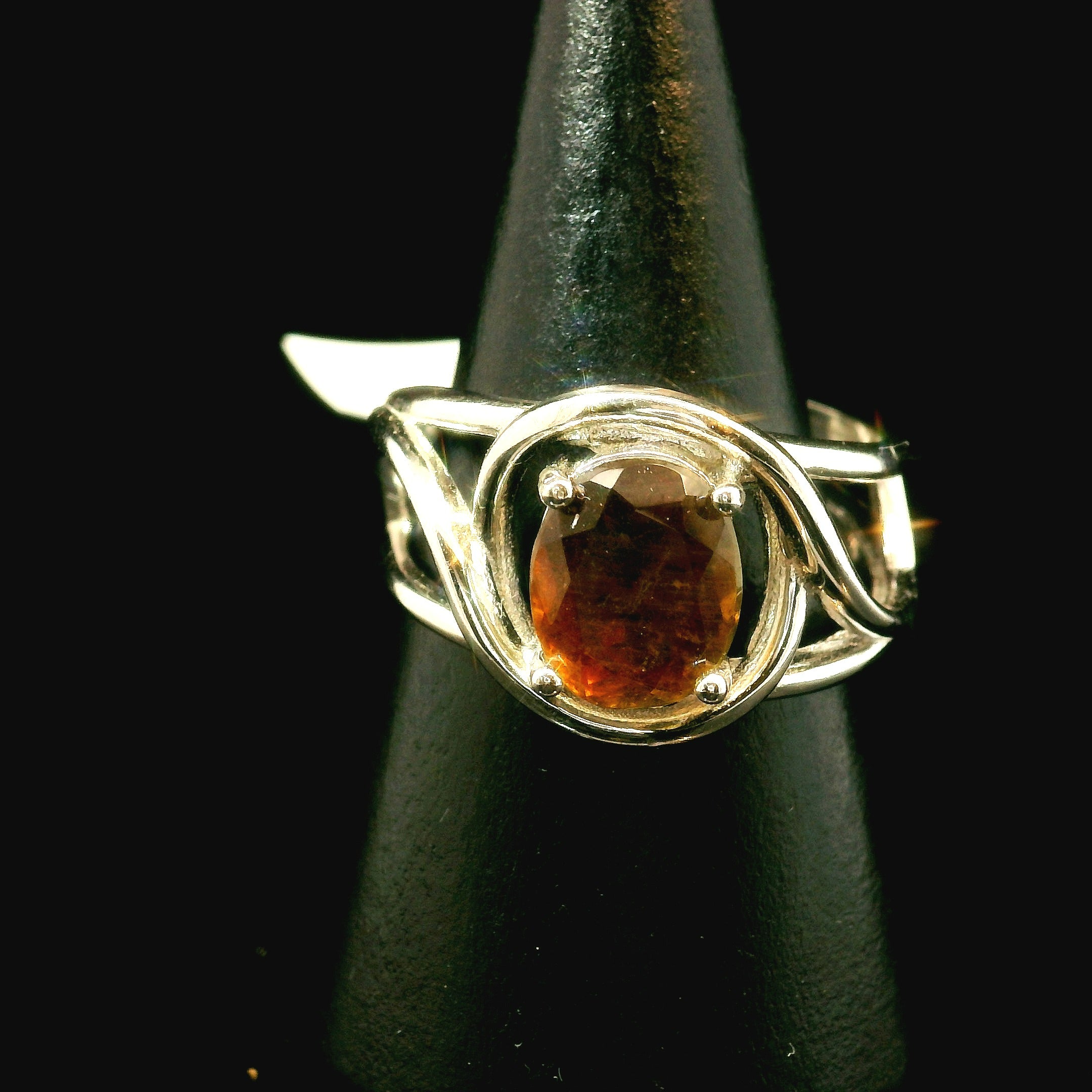 Sphalerite Midi Cuff Ring .925 Silver for Clairy, Inspiration, Manifestation and Protection
